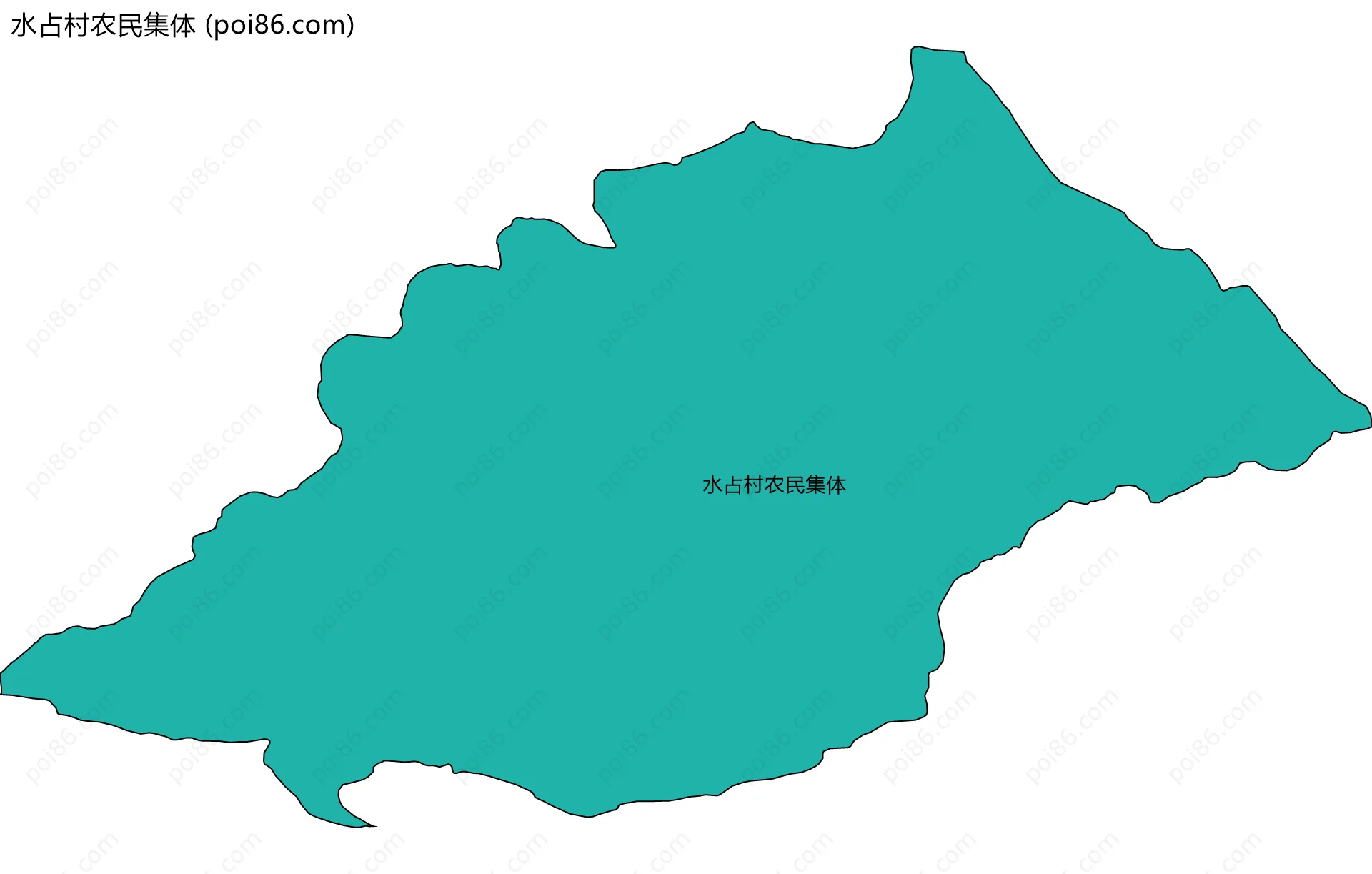 水占村农民集体边界地图