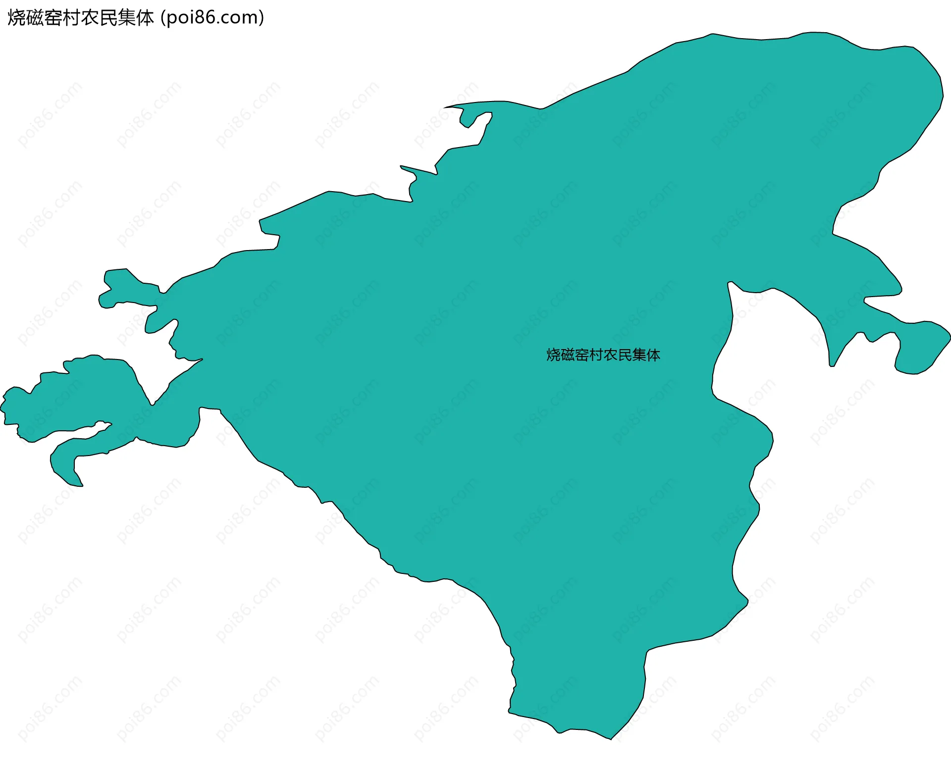 烧磁窑村农民集体边界地图