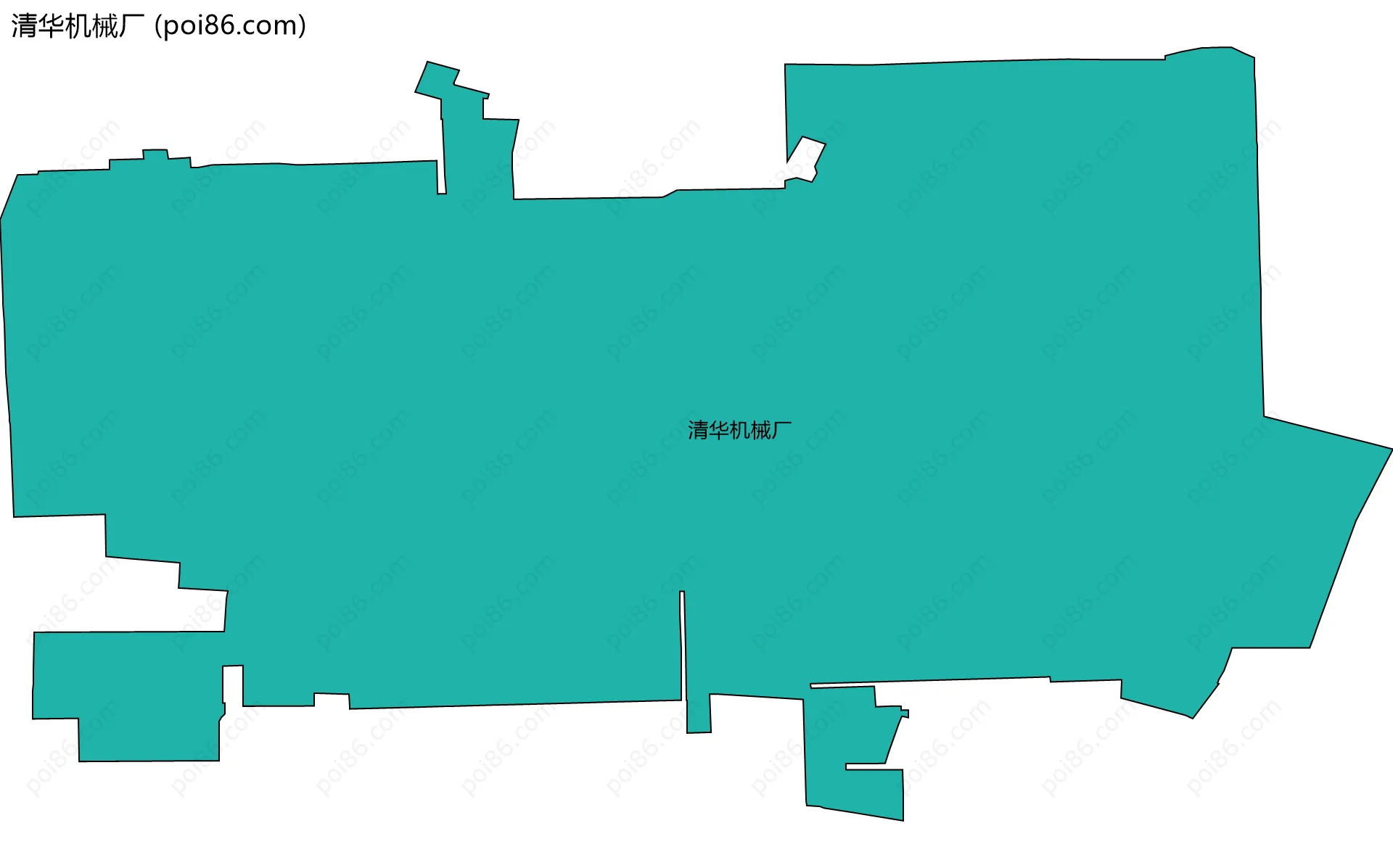 清华机械厂边界地图
