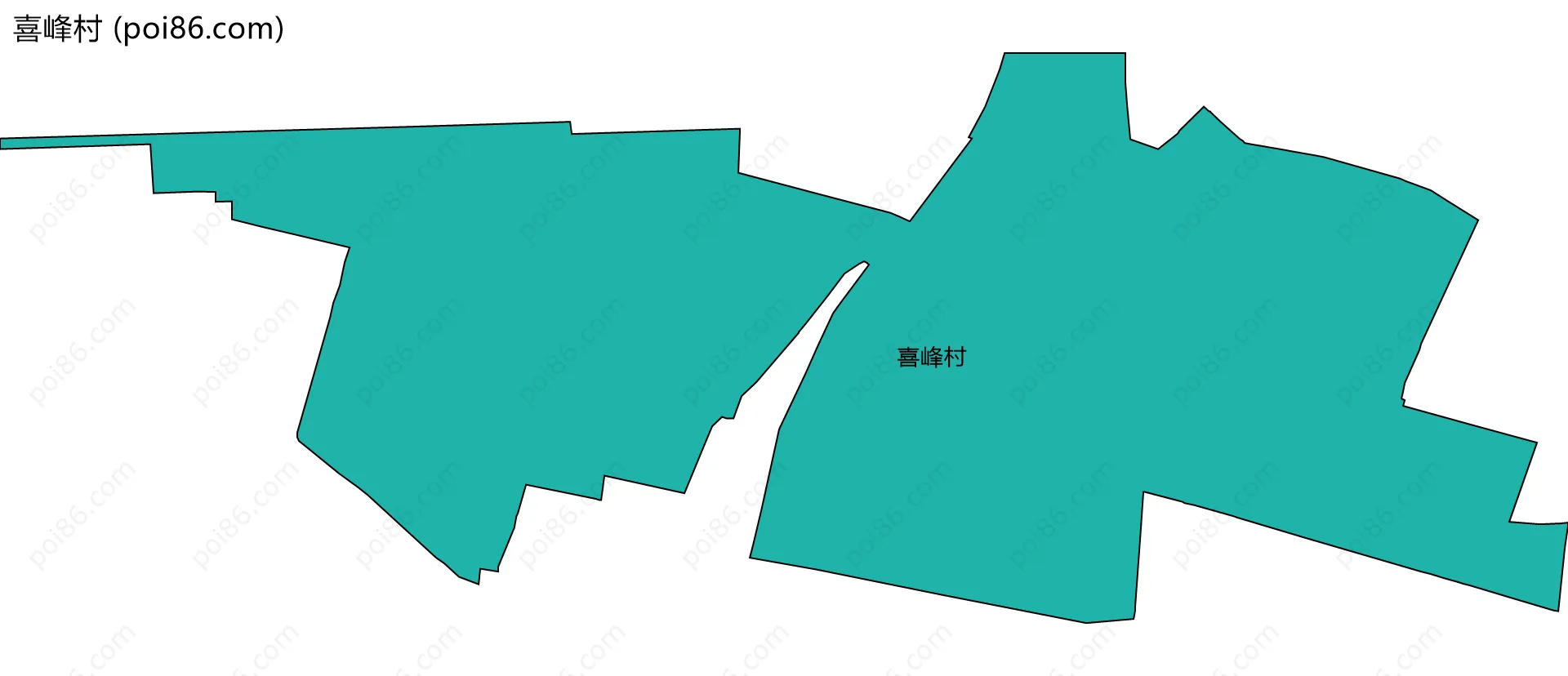 喜峰村边界地图