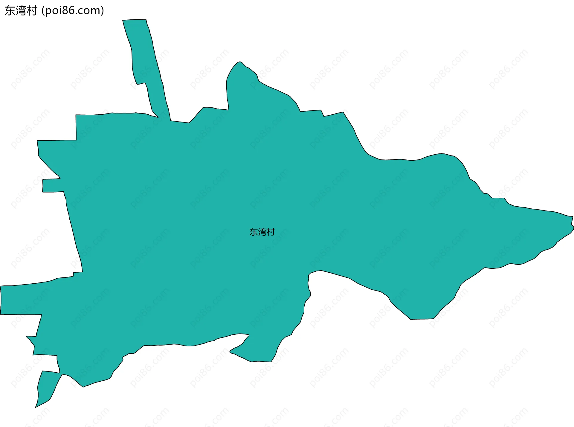 东湾村边界地图
