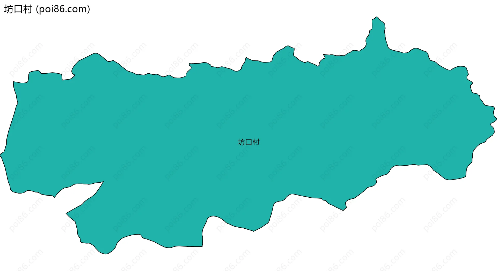 坊口村边界地图