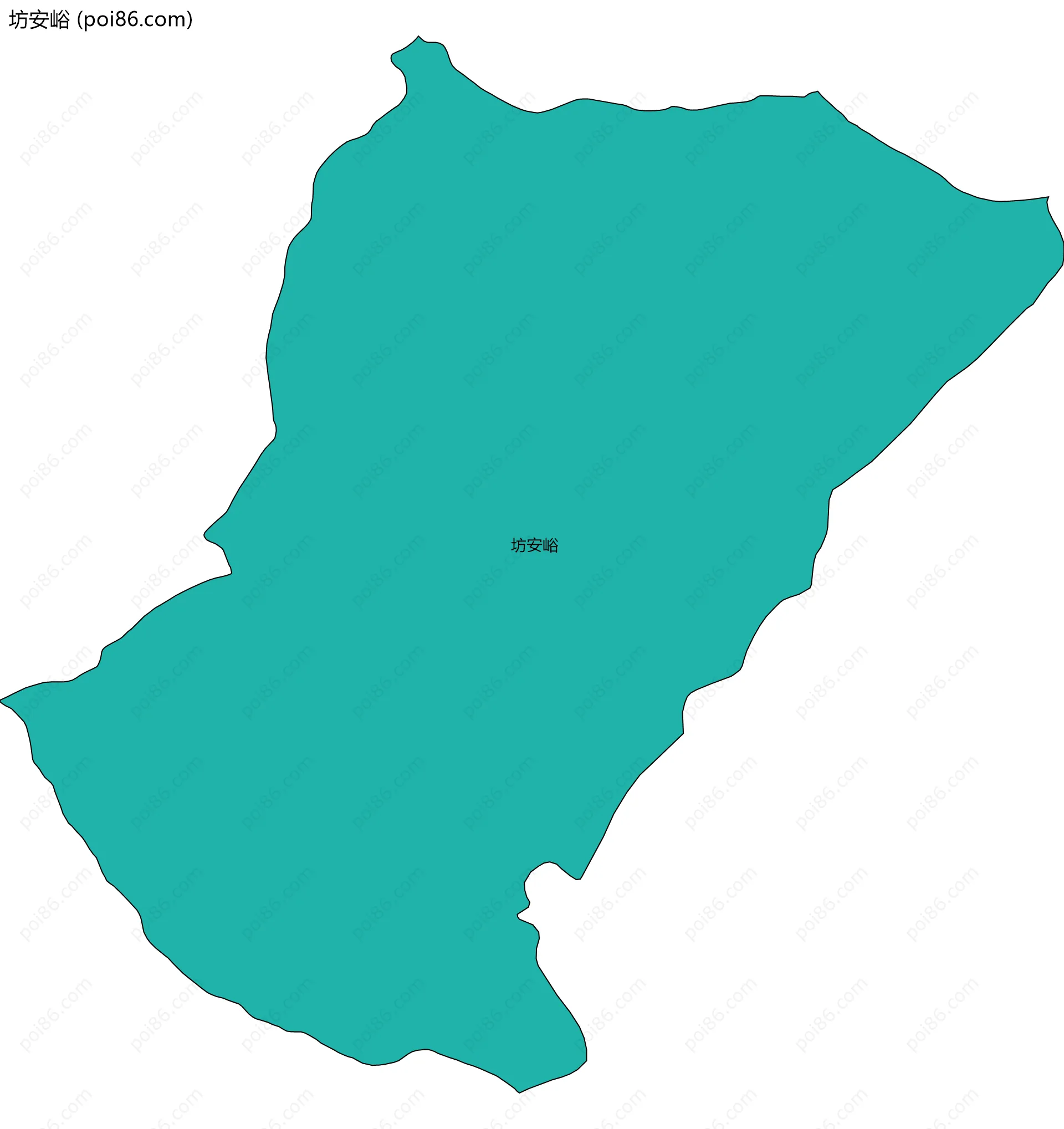 坊安峪边界地图