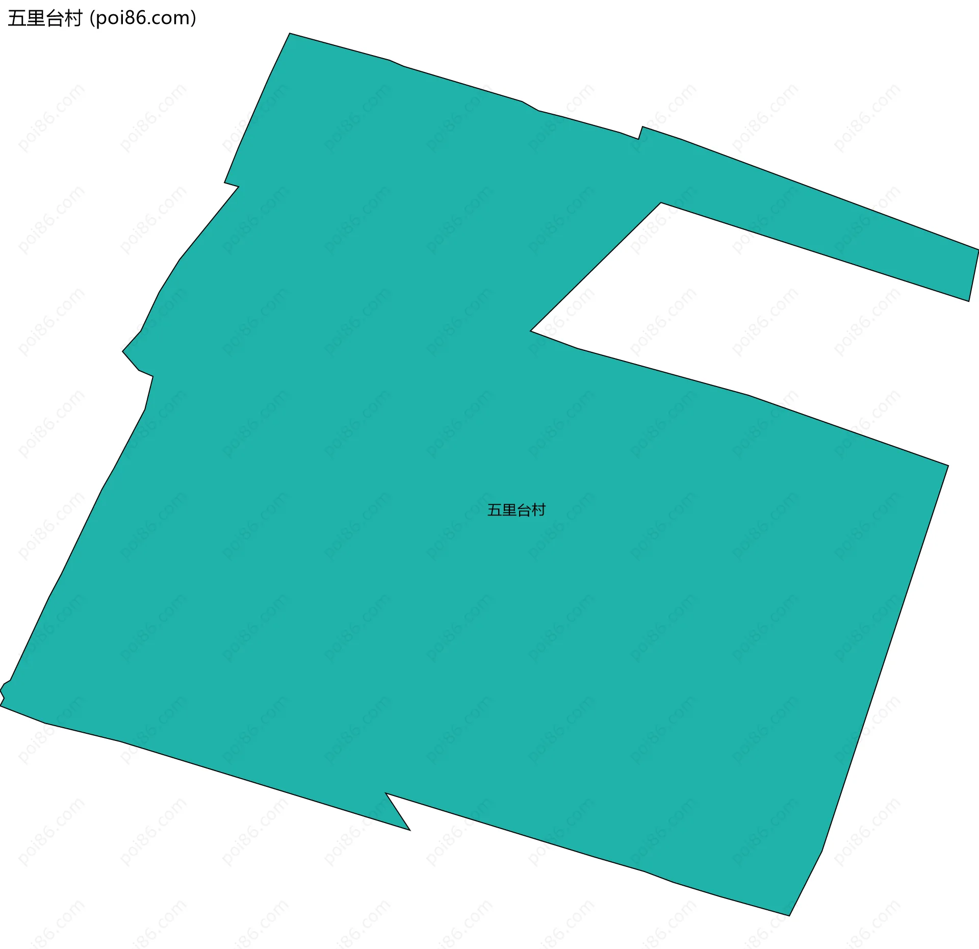 五里台村边界地图