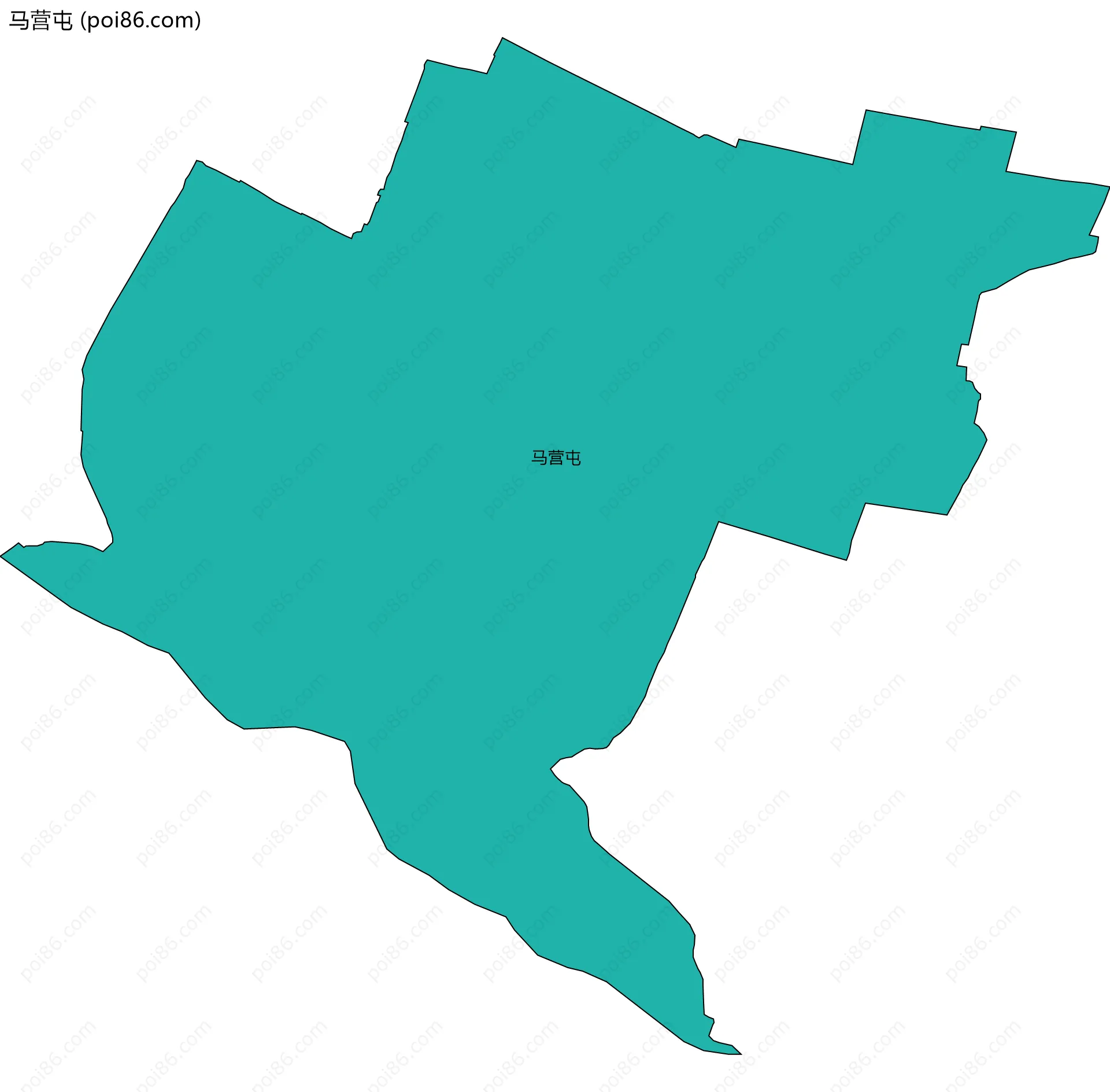 马营屯边界地图