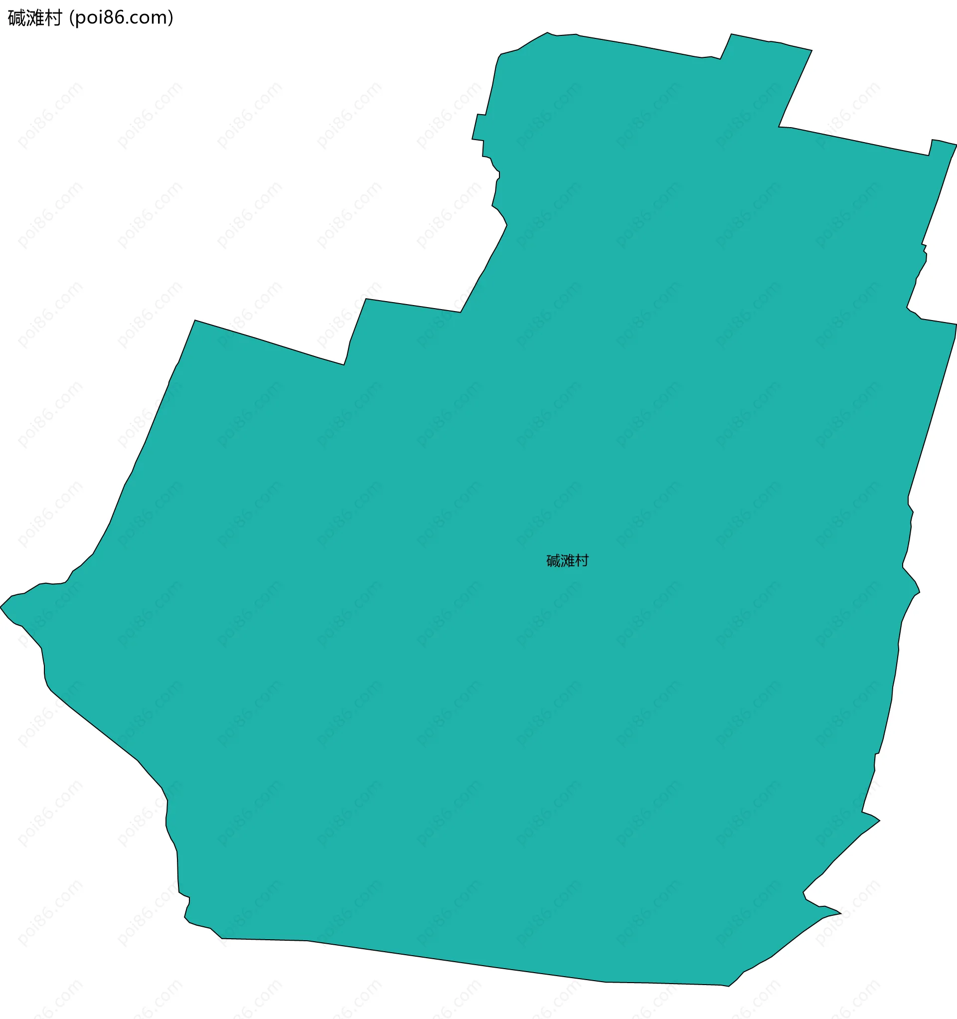 碱滩村边界地图