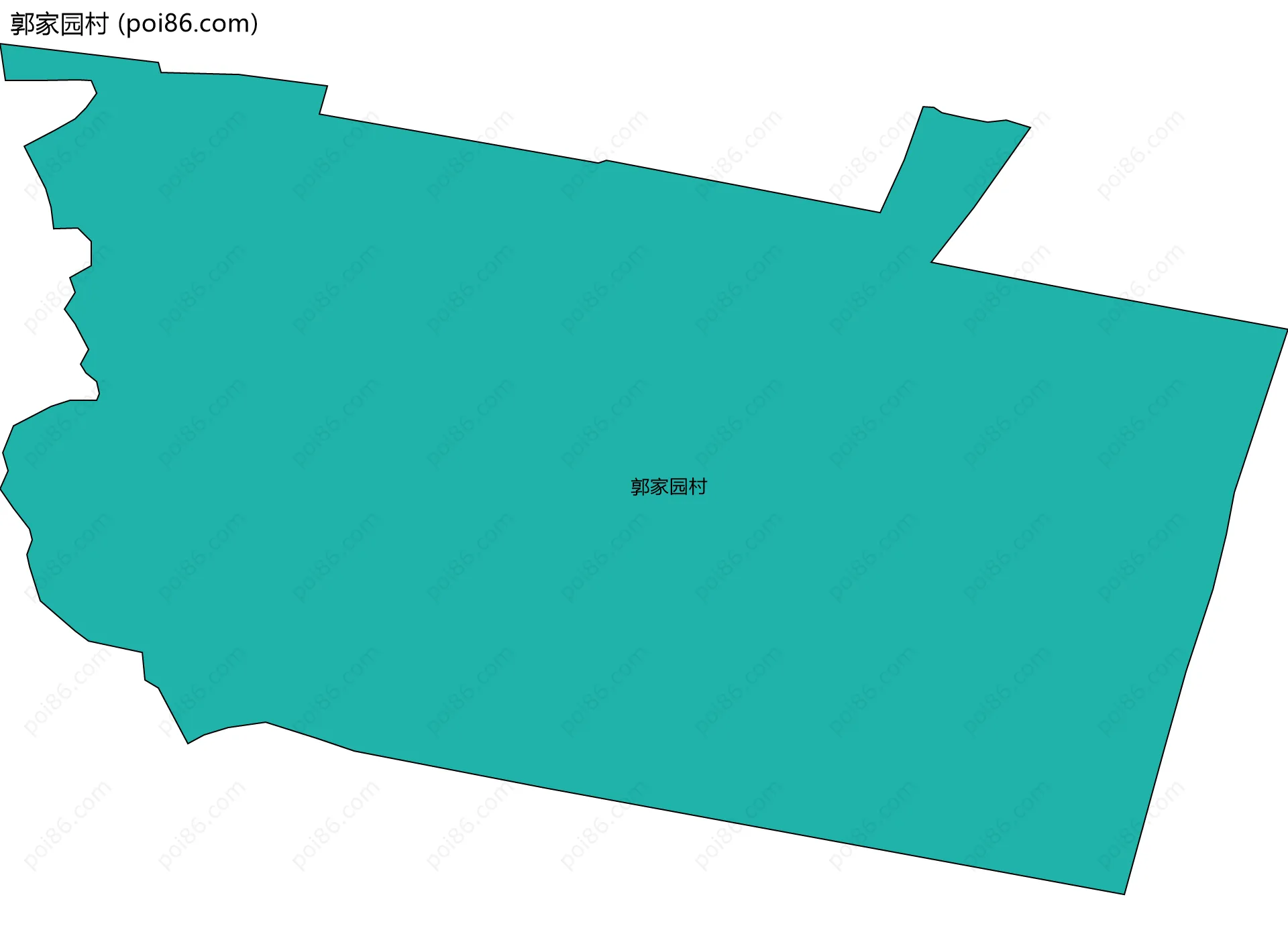 郭家园村边界地图