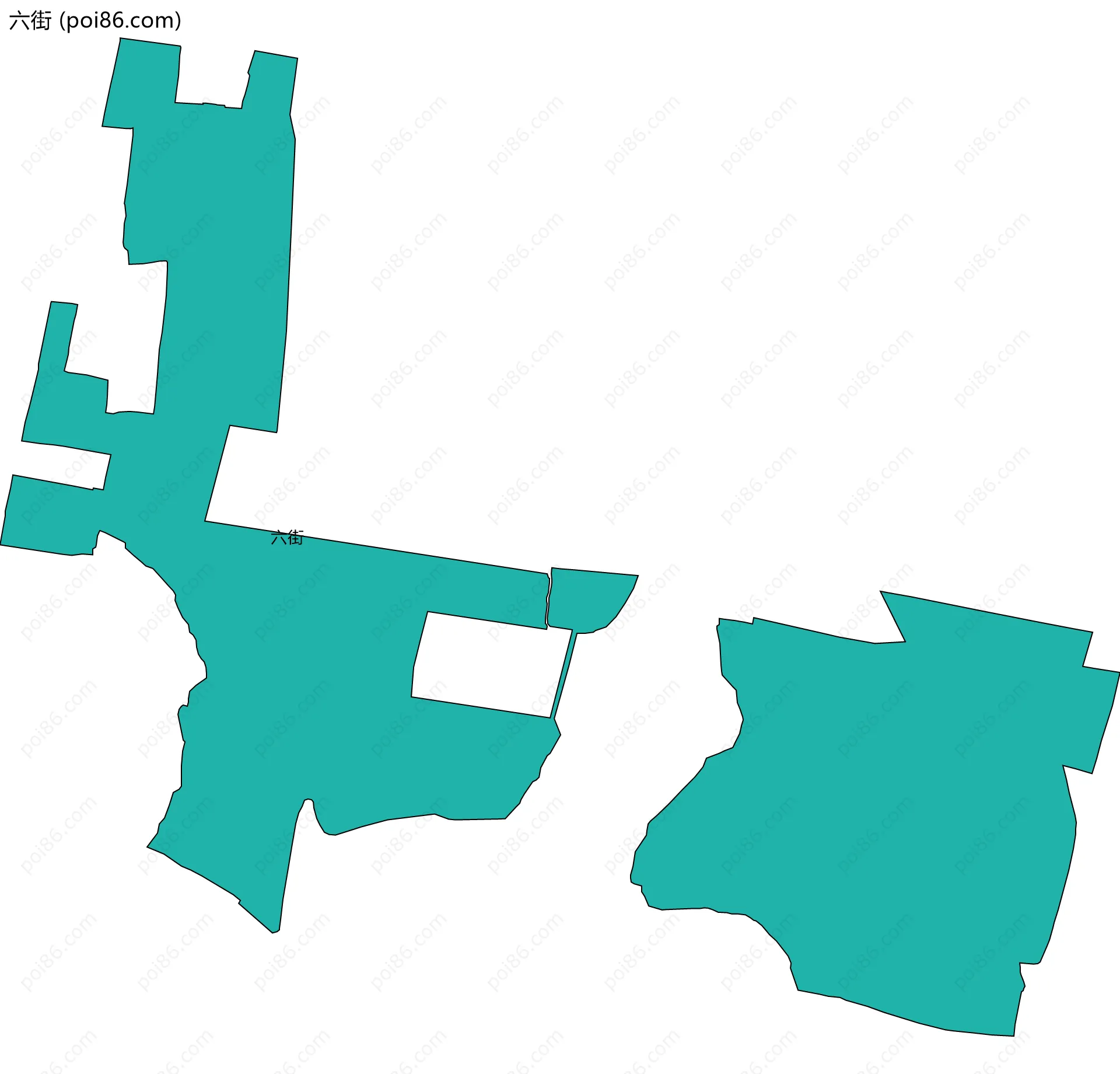 六街边界地图