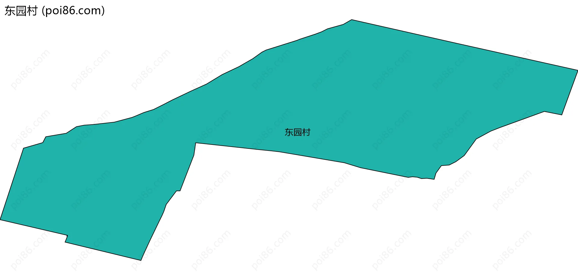 东园村边界地图