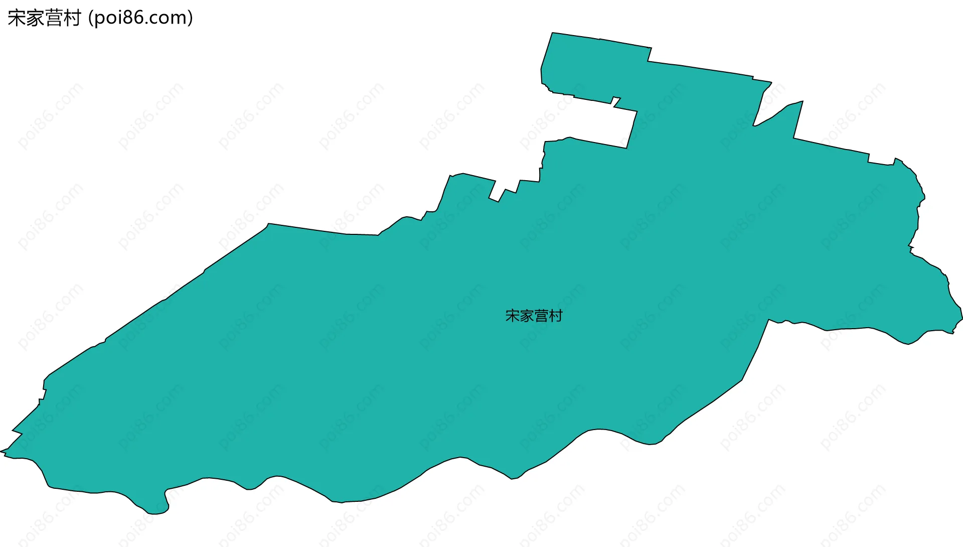 宋家营村边界地图