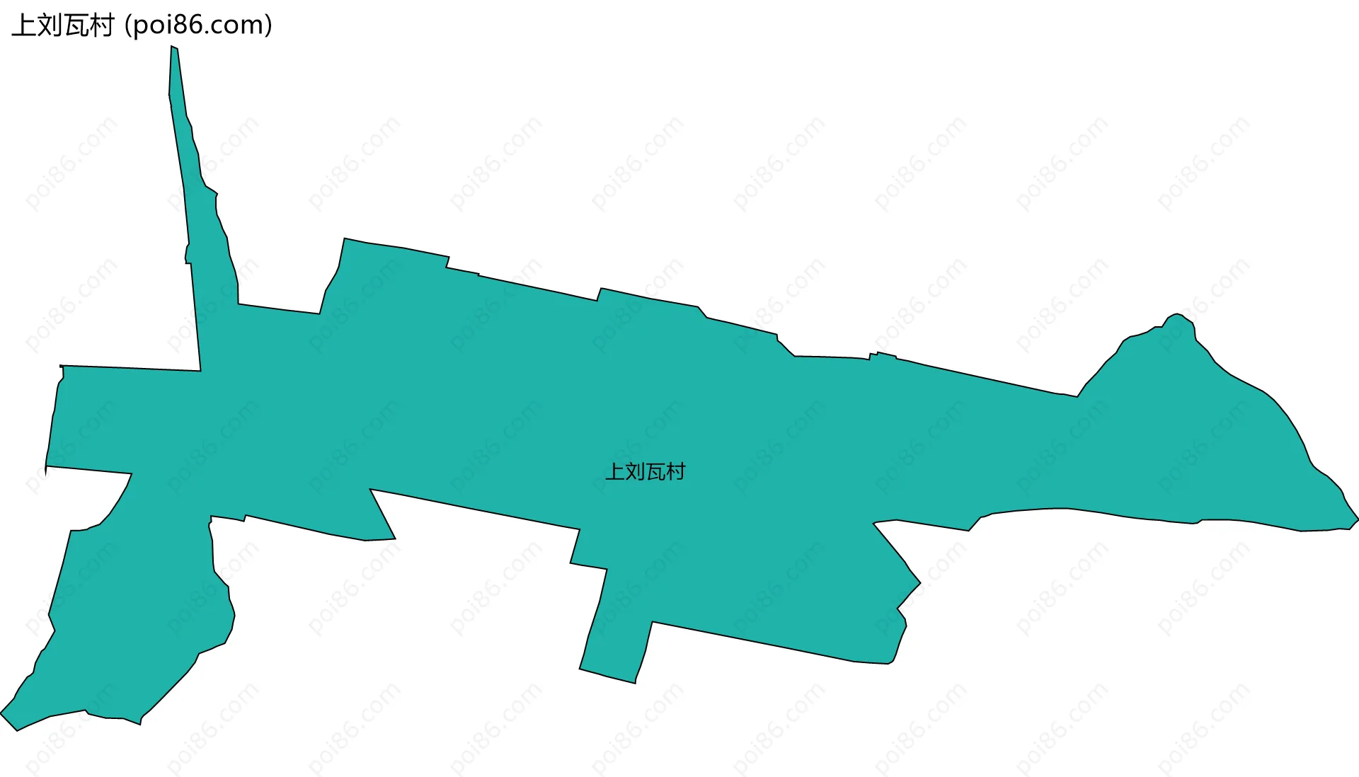 上刘瓦村边界地图