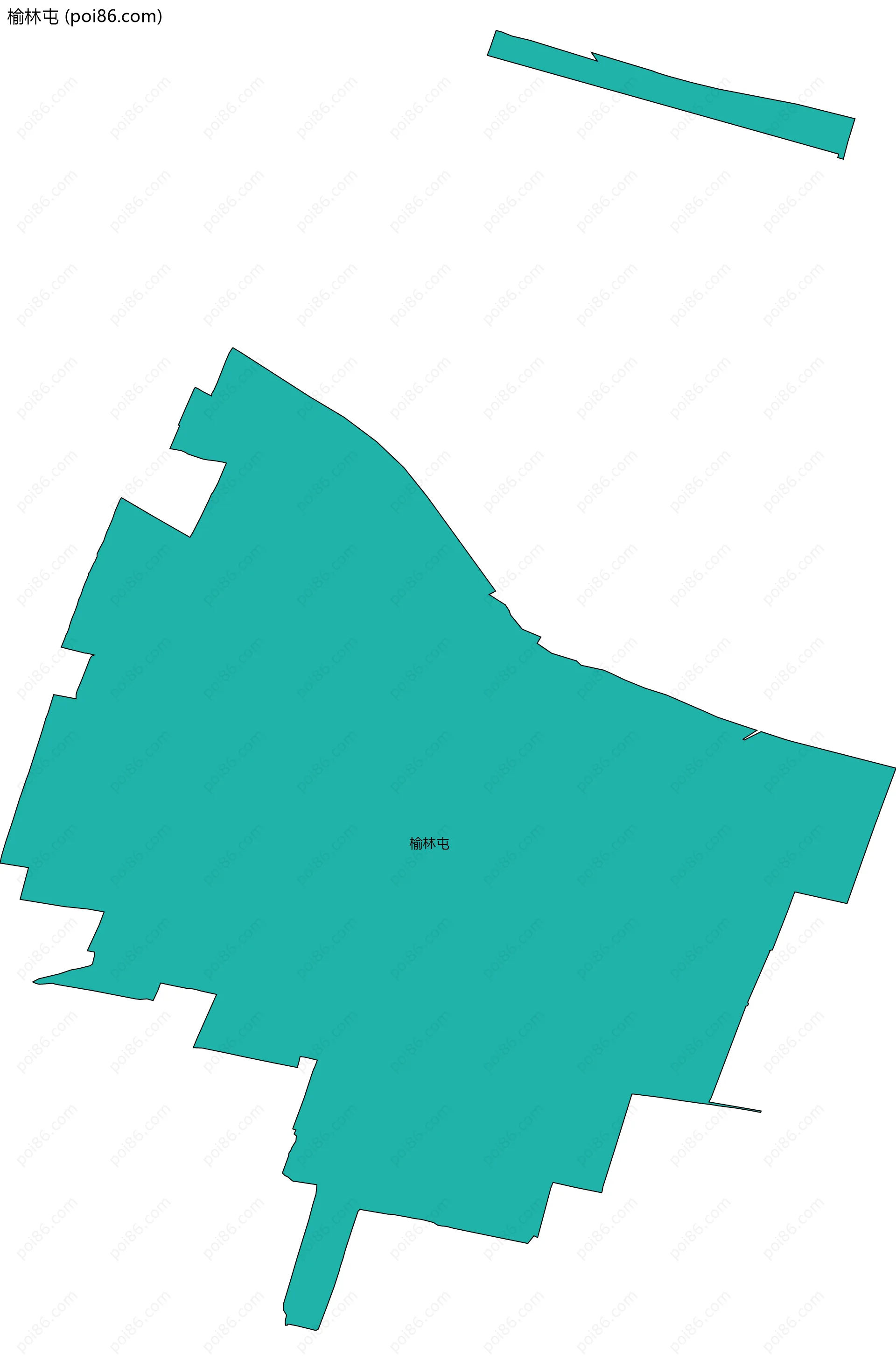 榆林屯边界地图