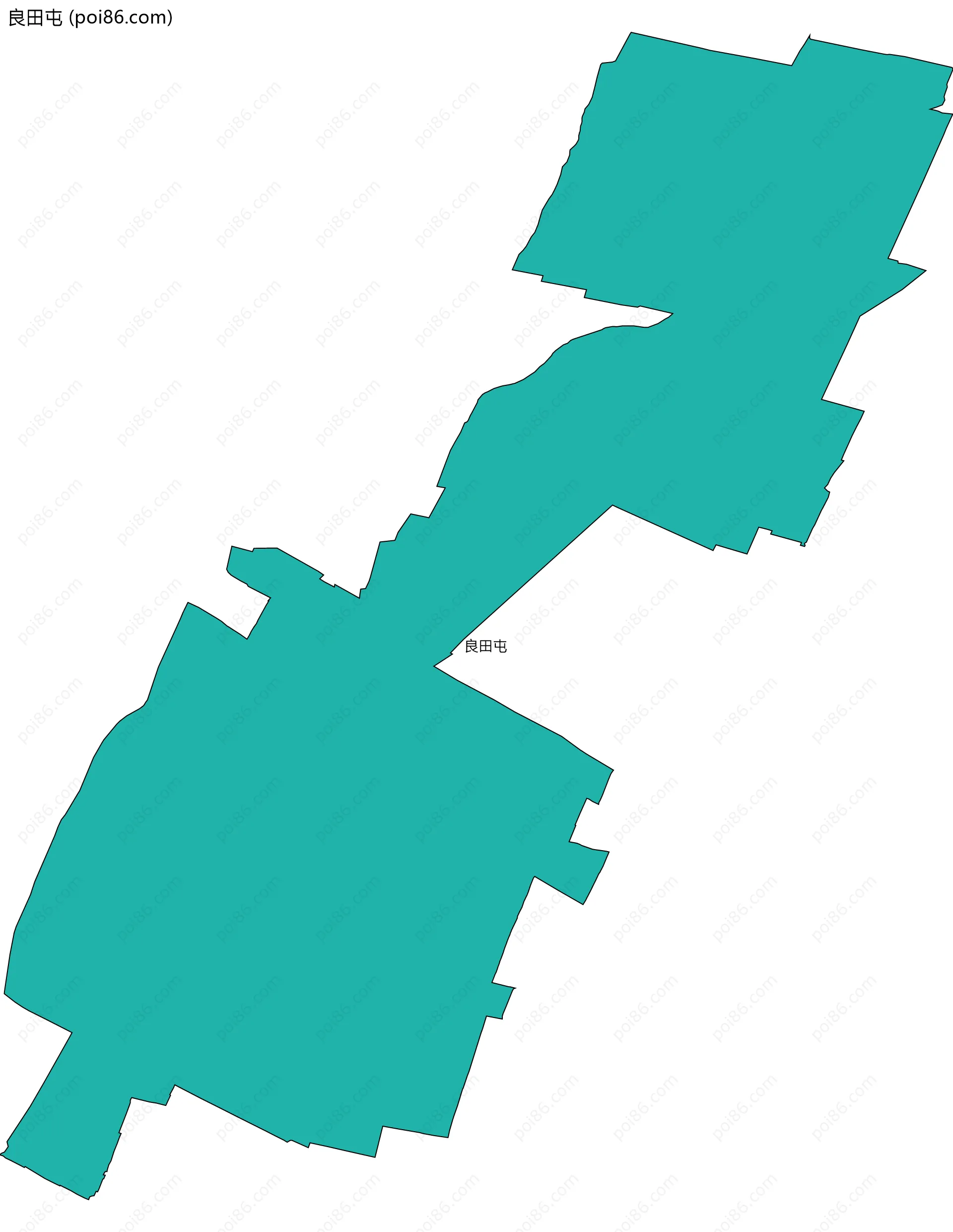 良田屯边界地图