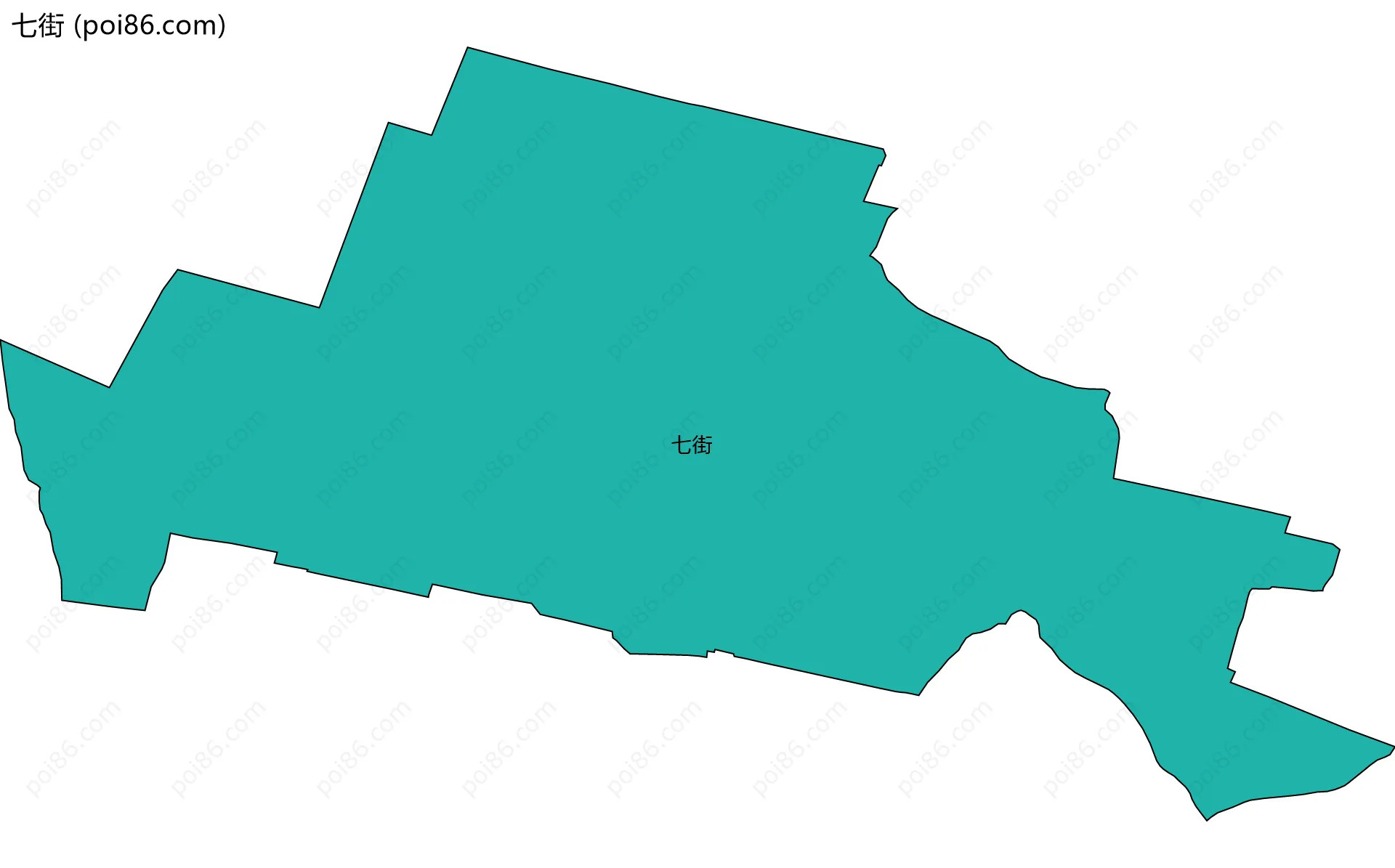 七街边界地图