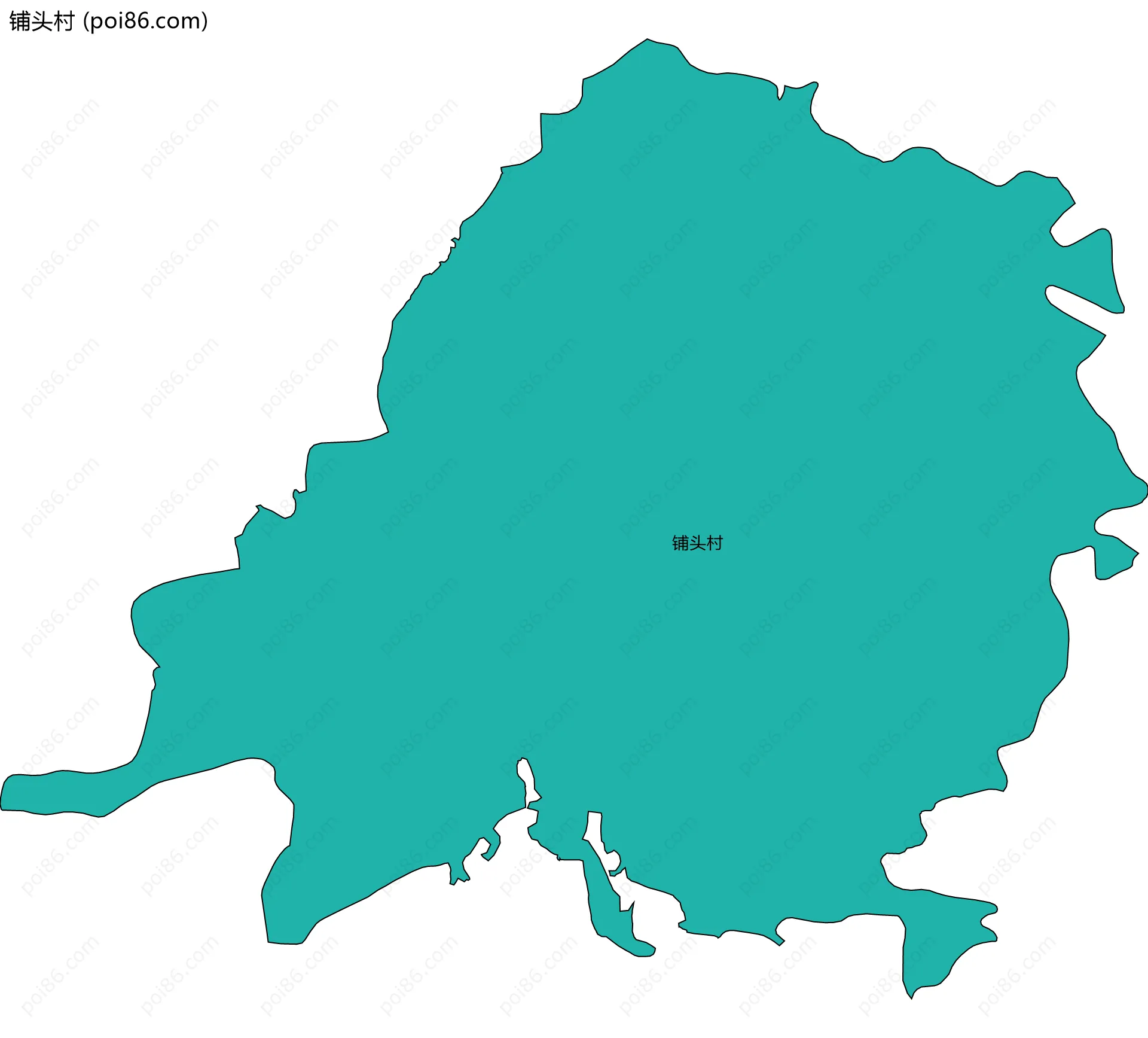 铺头村边界地图