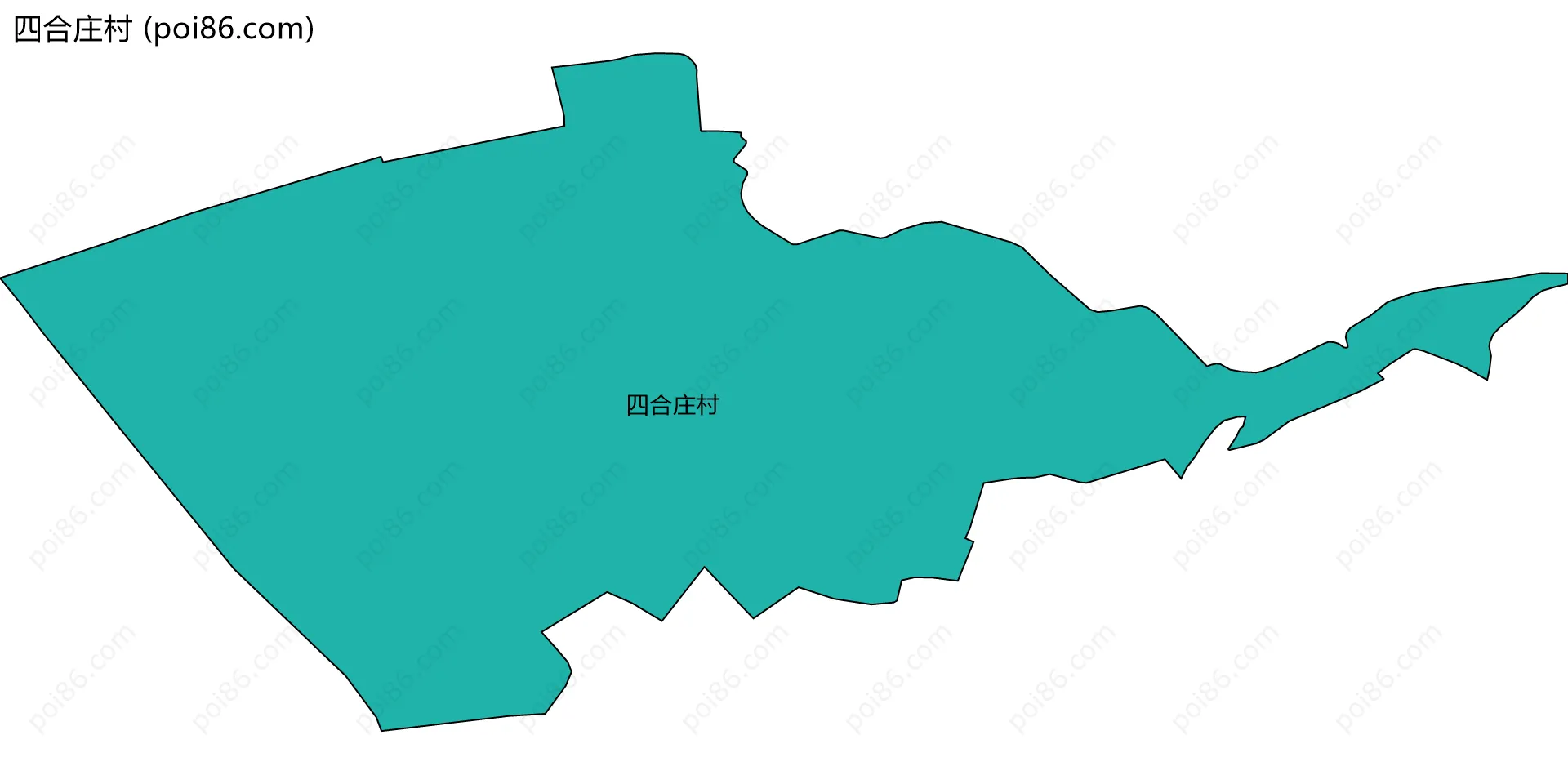四合庄村边界地图