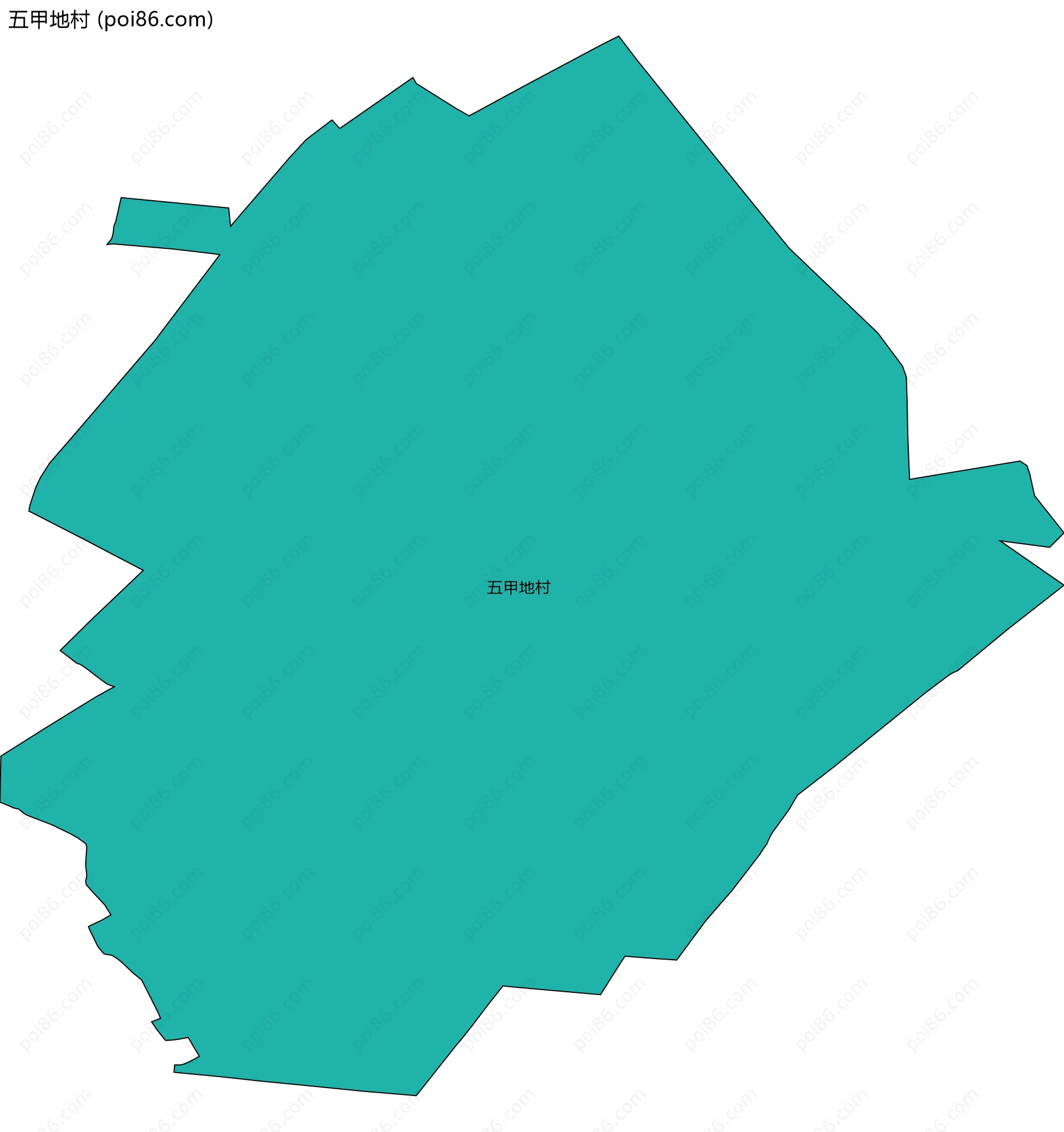 五甲地村边界地图