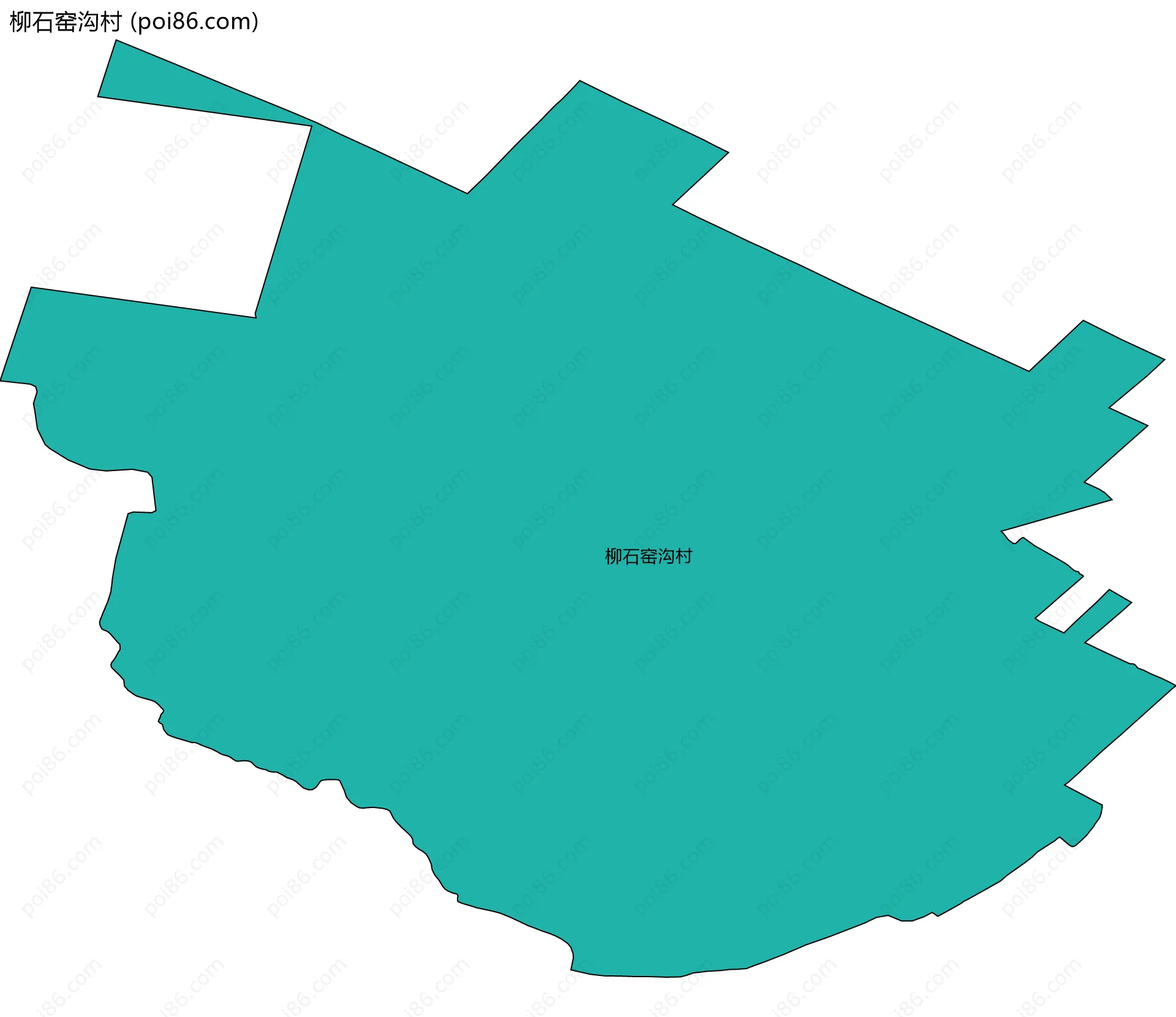 柳石窑沟村边界地图
