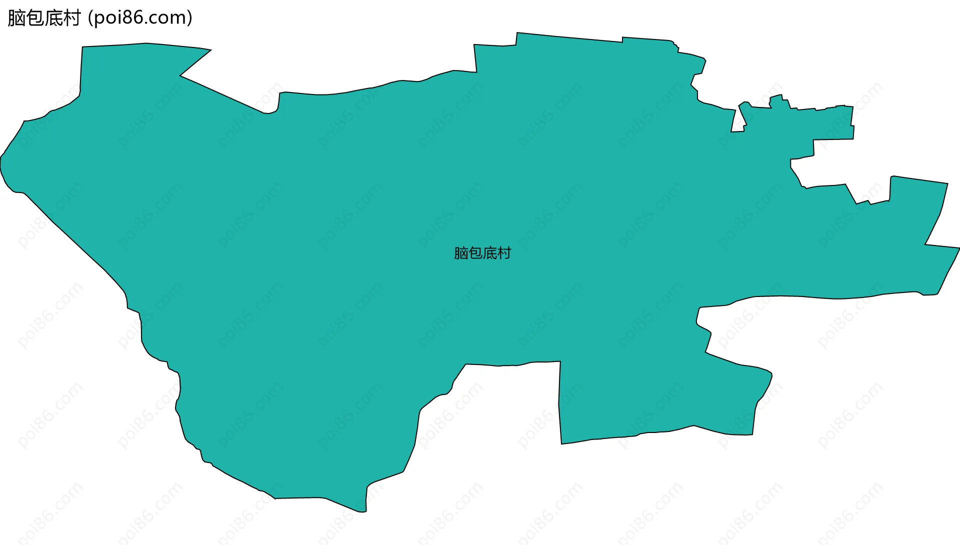 脑包底村边界地图