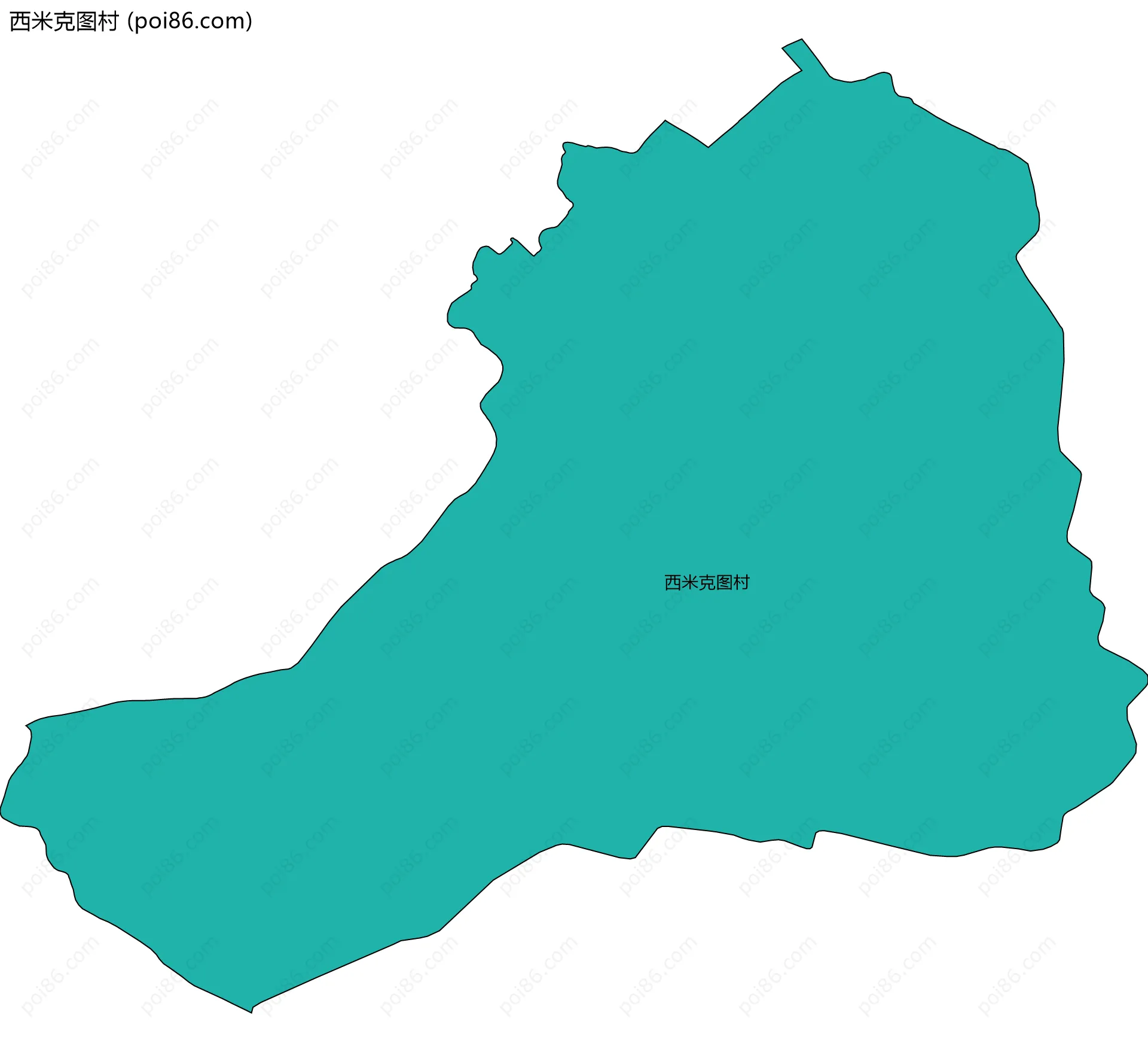 西米克图村边界地图