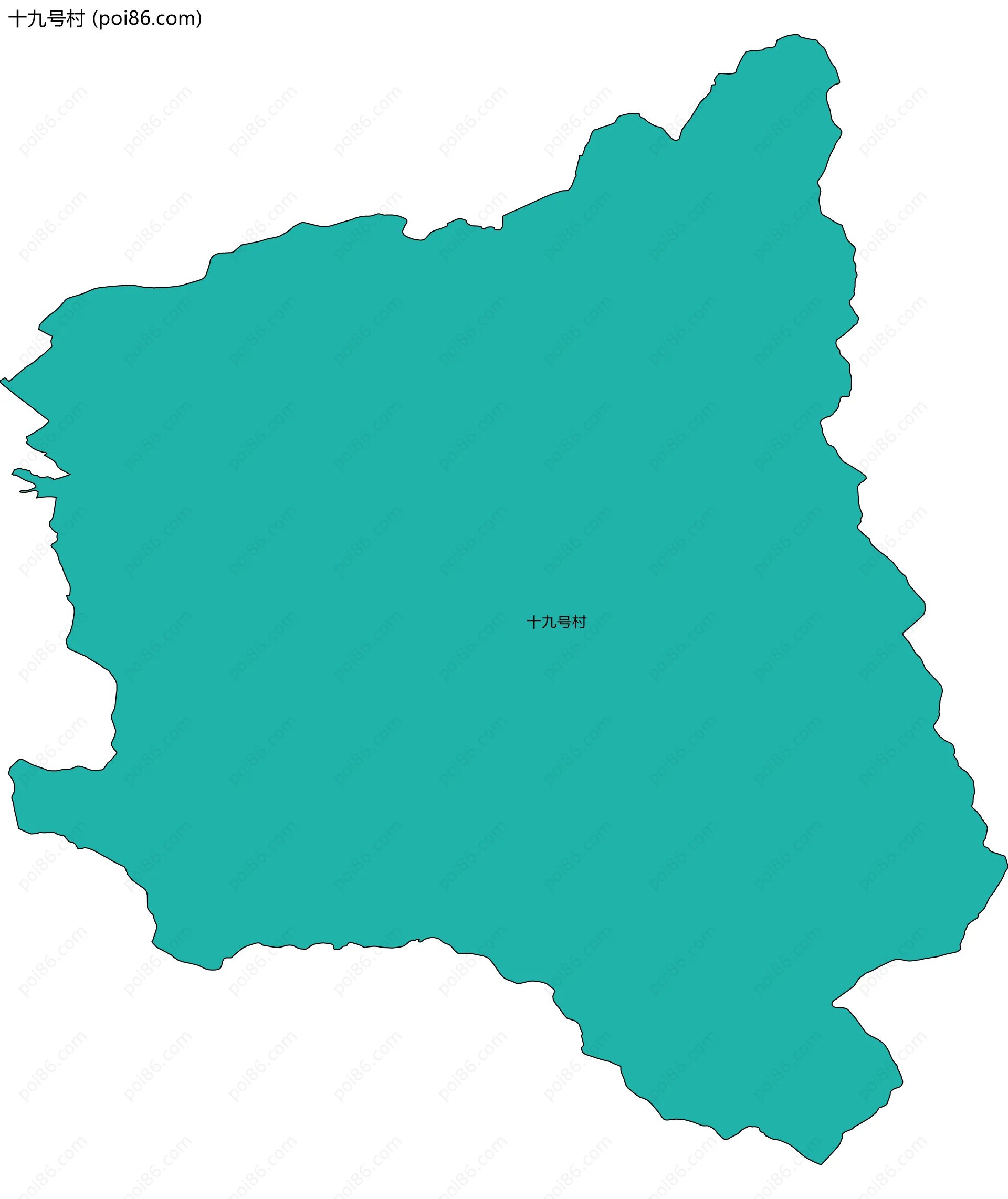 十九号村边界地图