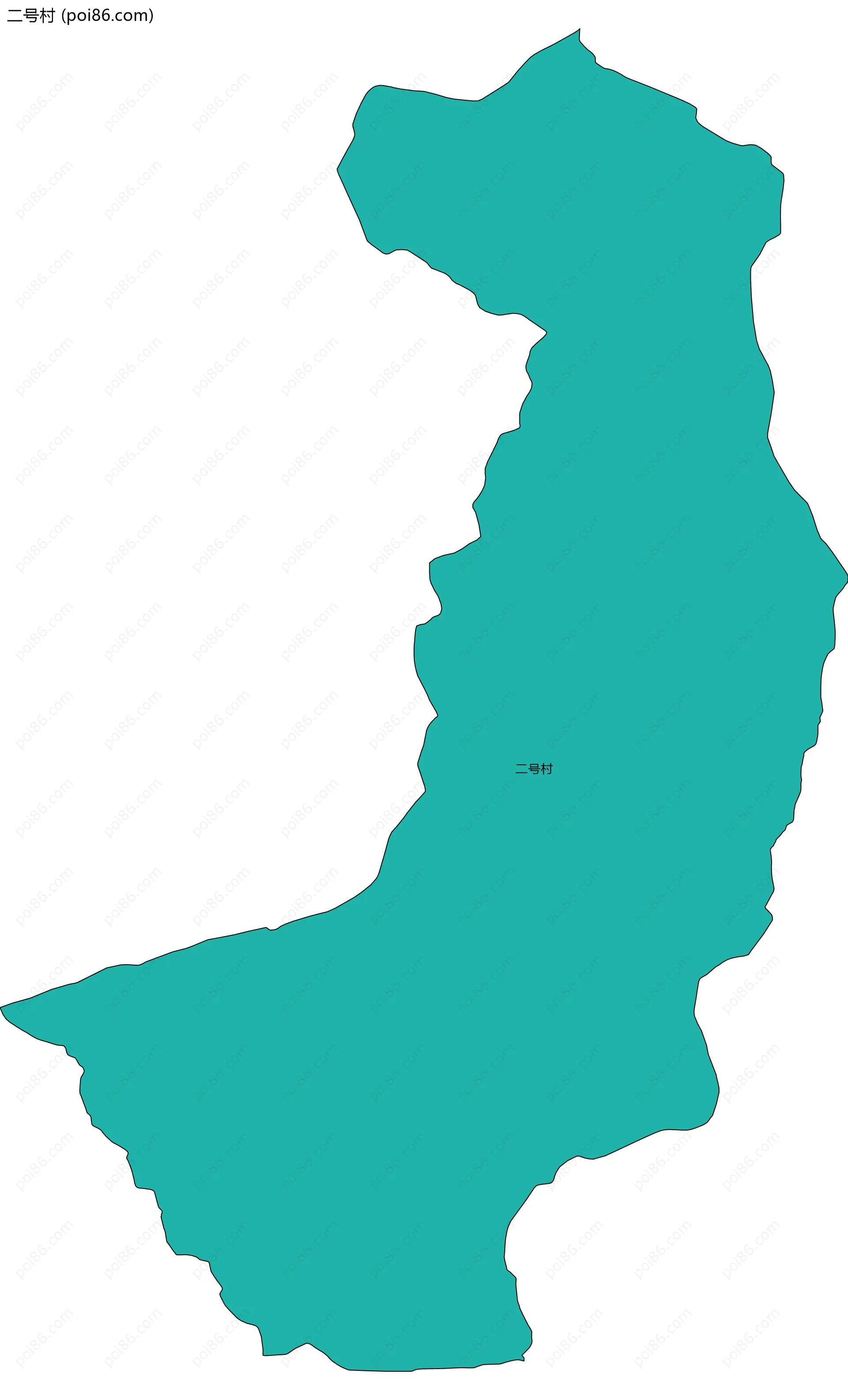 二号村边界地图