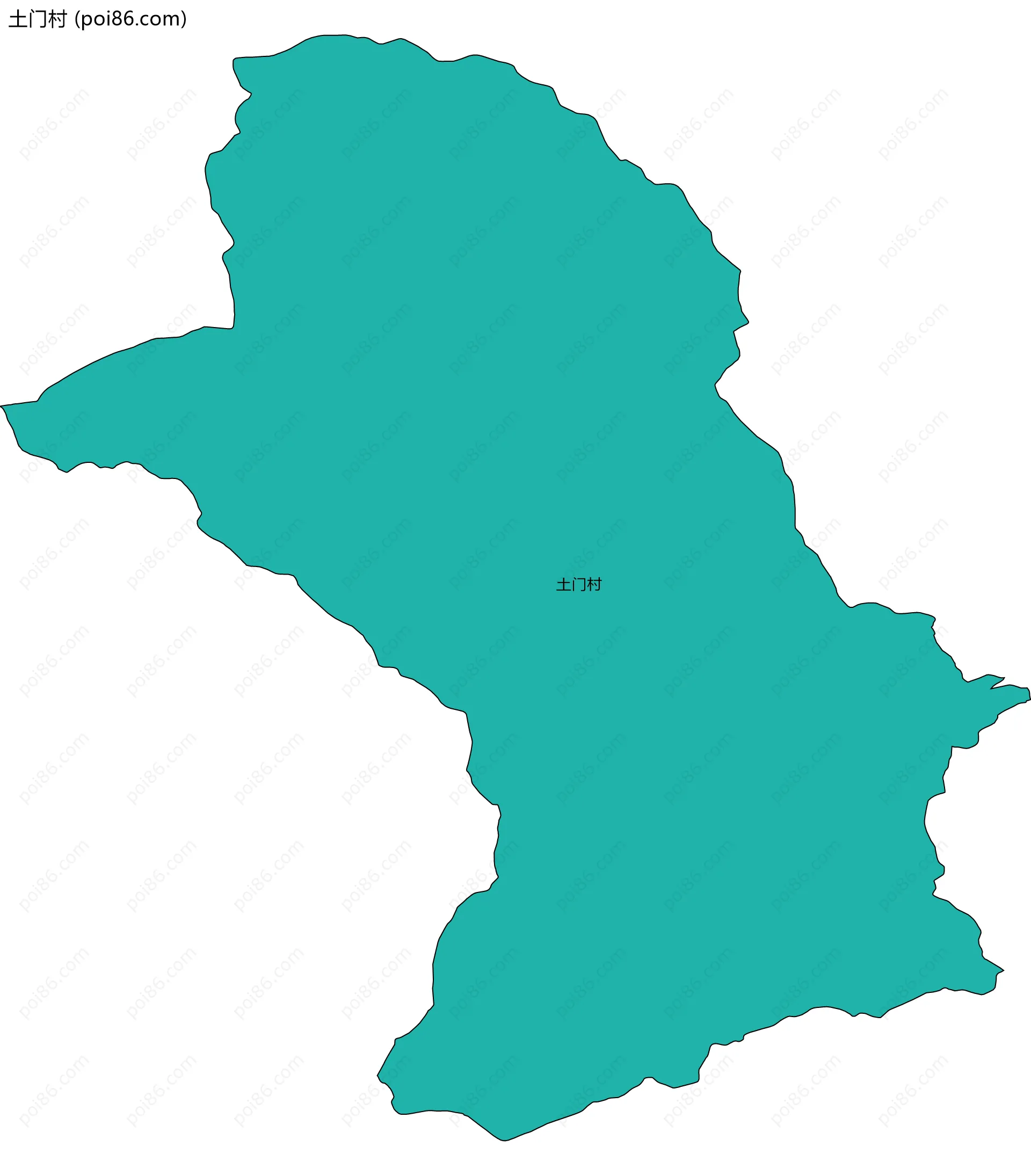 土门村边界地图