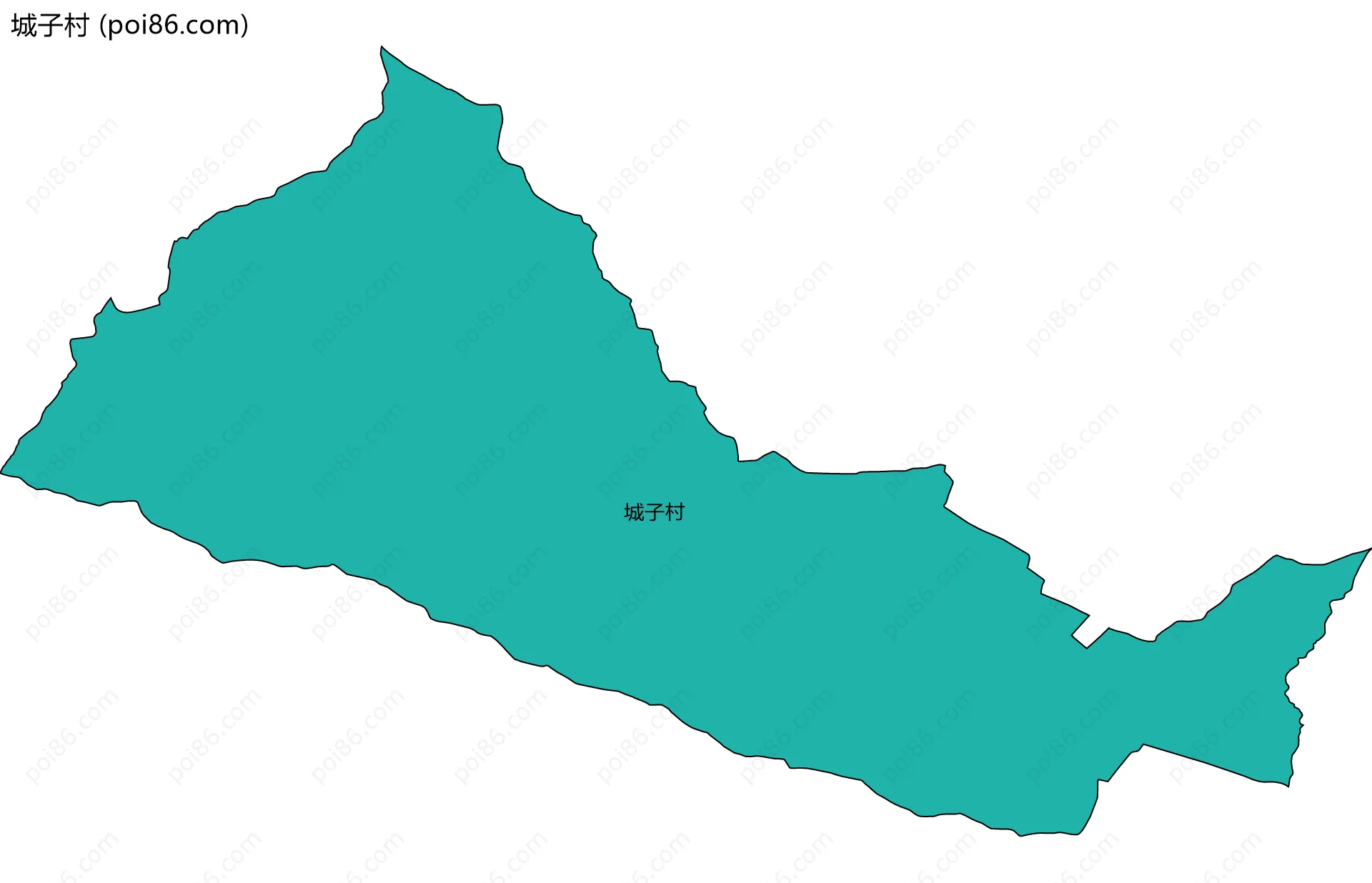 城子村边界地图