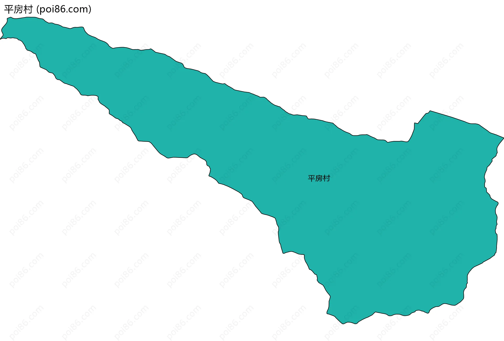 平房村边界地图