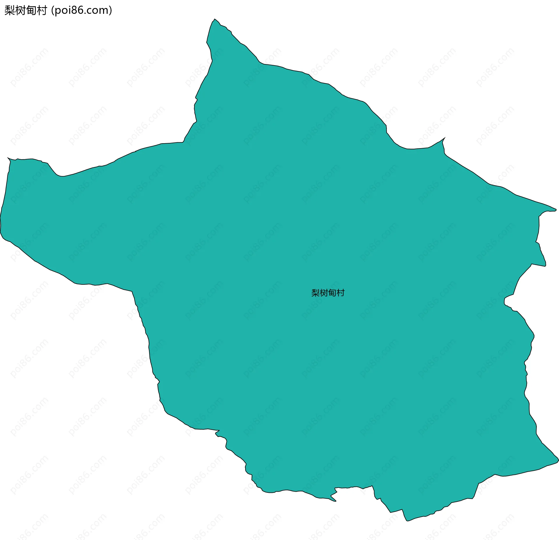 梨树甸村边界地图