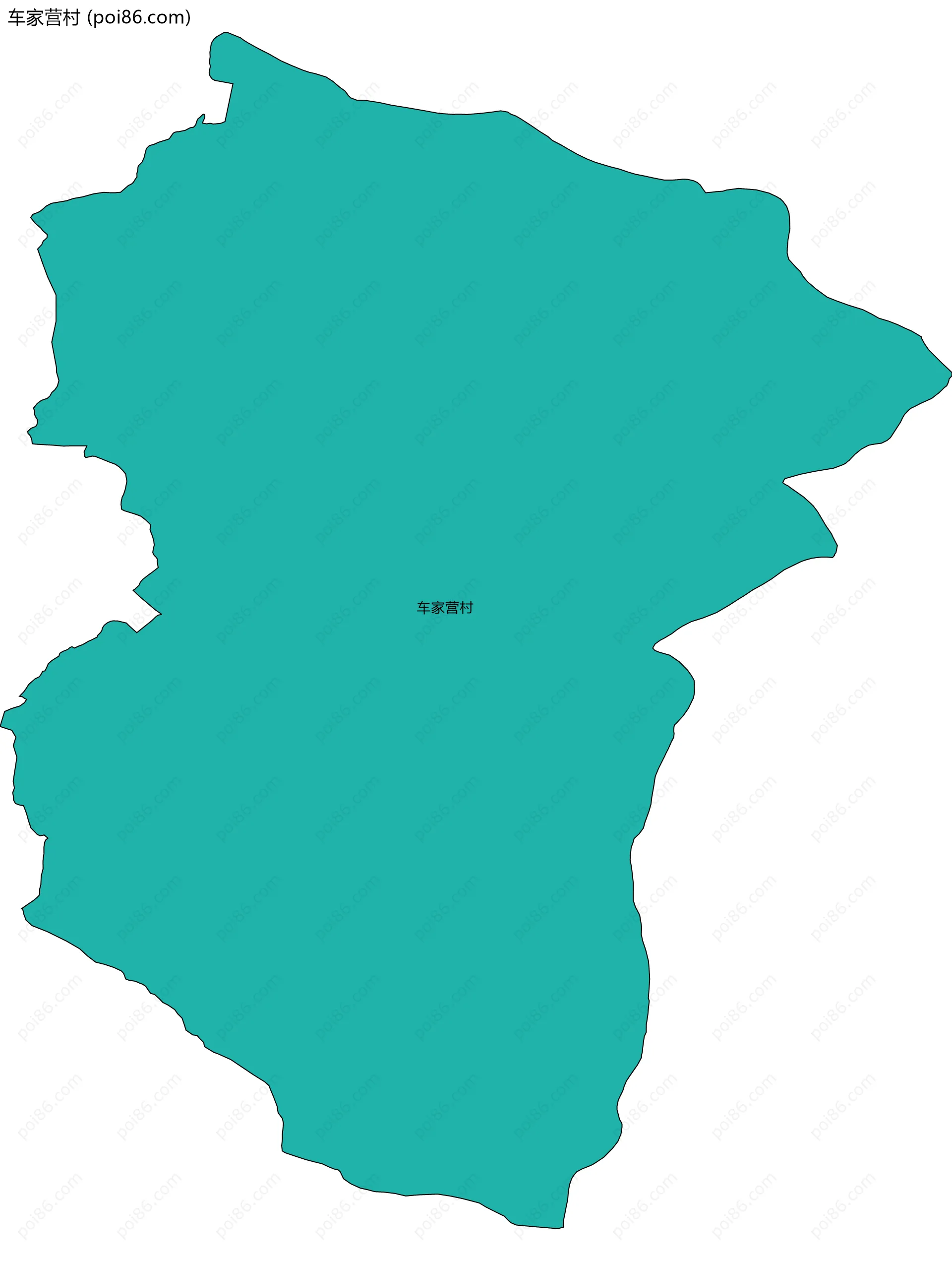 车家营村边界地图