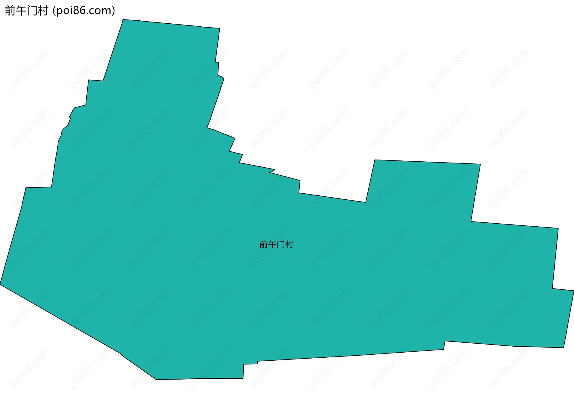 前午门村边界地图