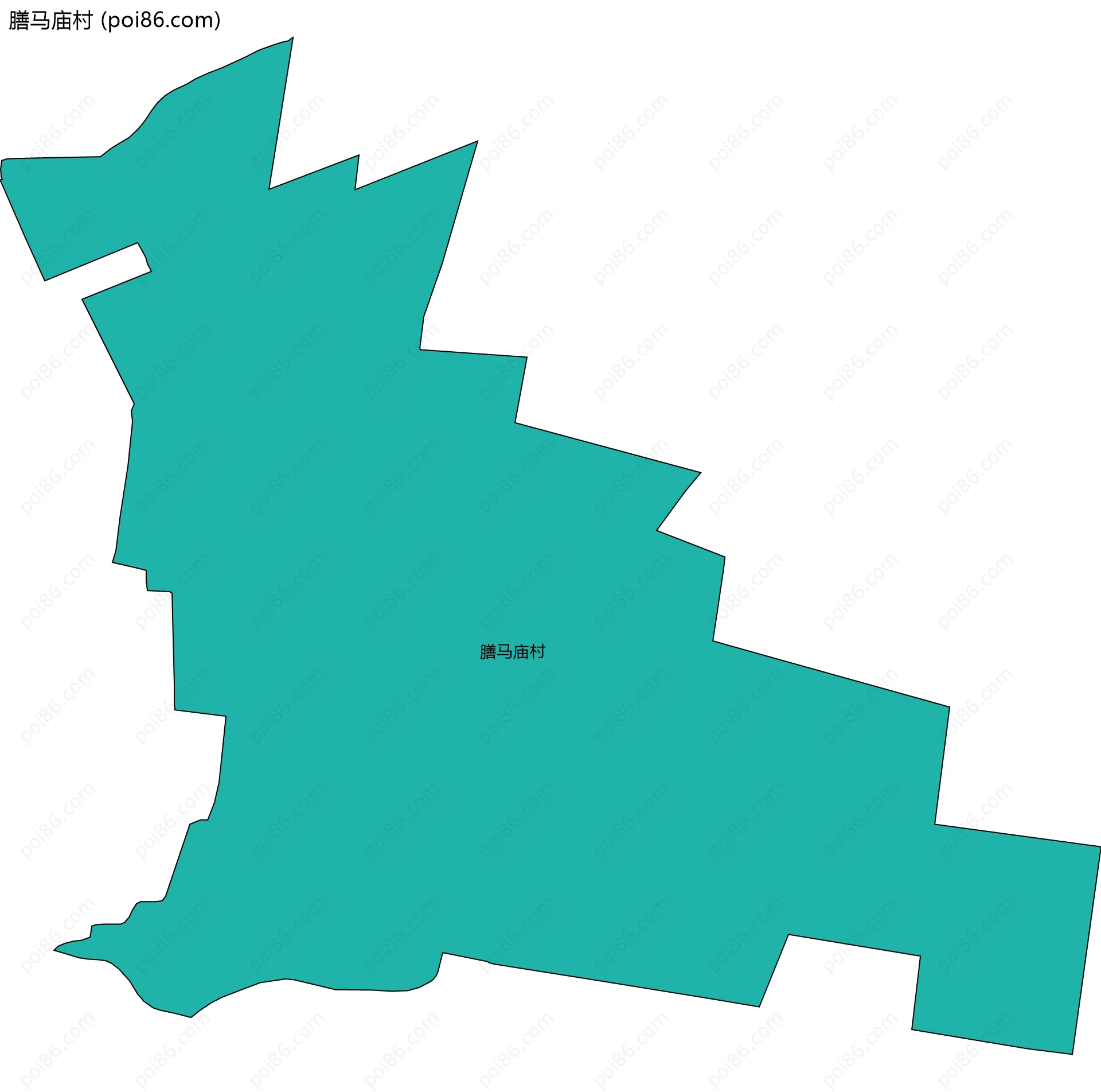 膳马庙村边界地图