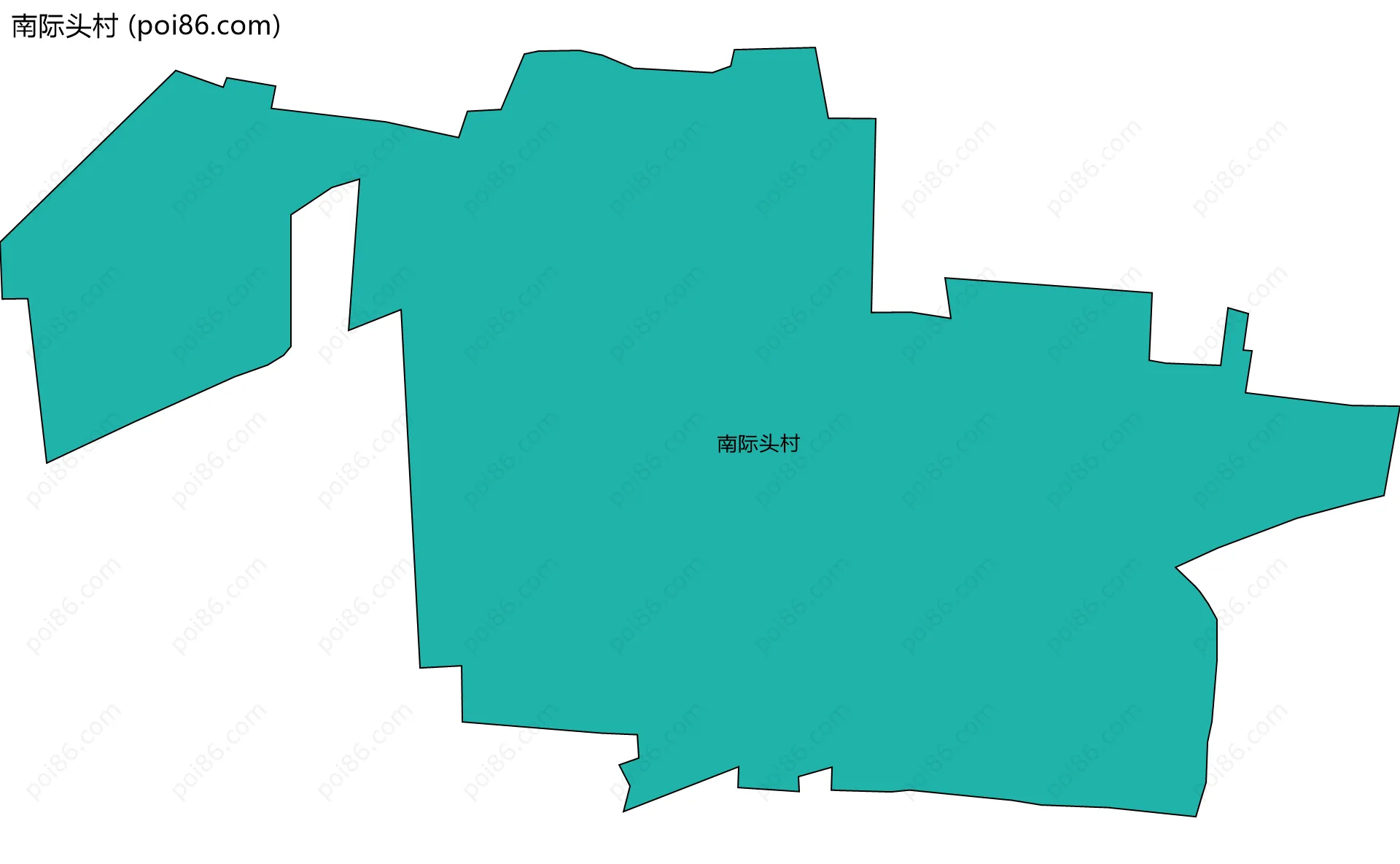 南际头村边界地图