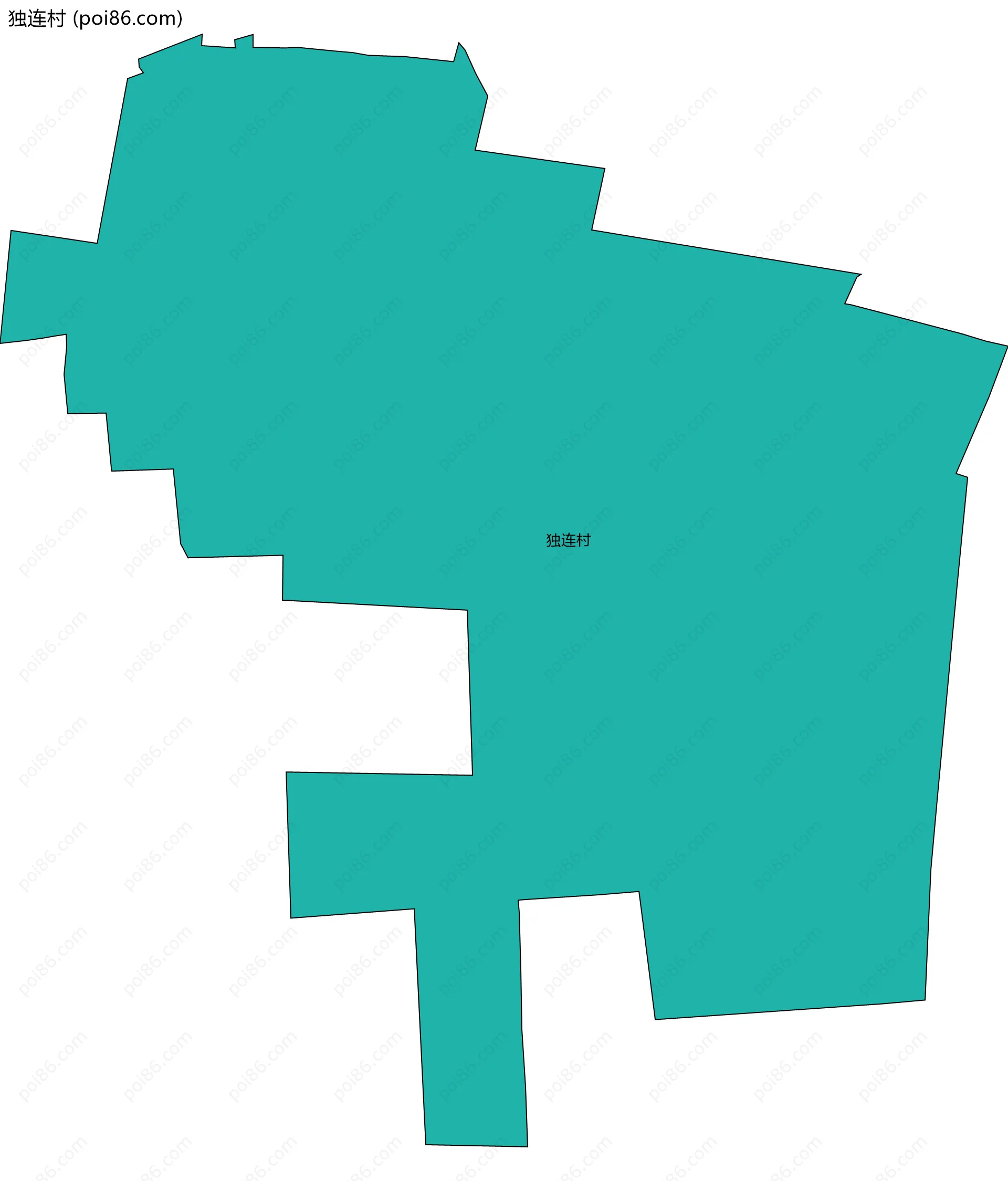 独连村边界地图