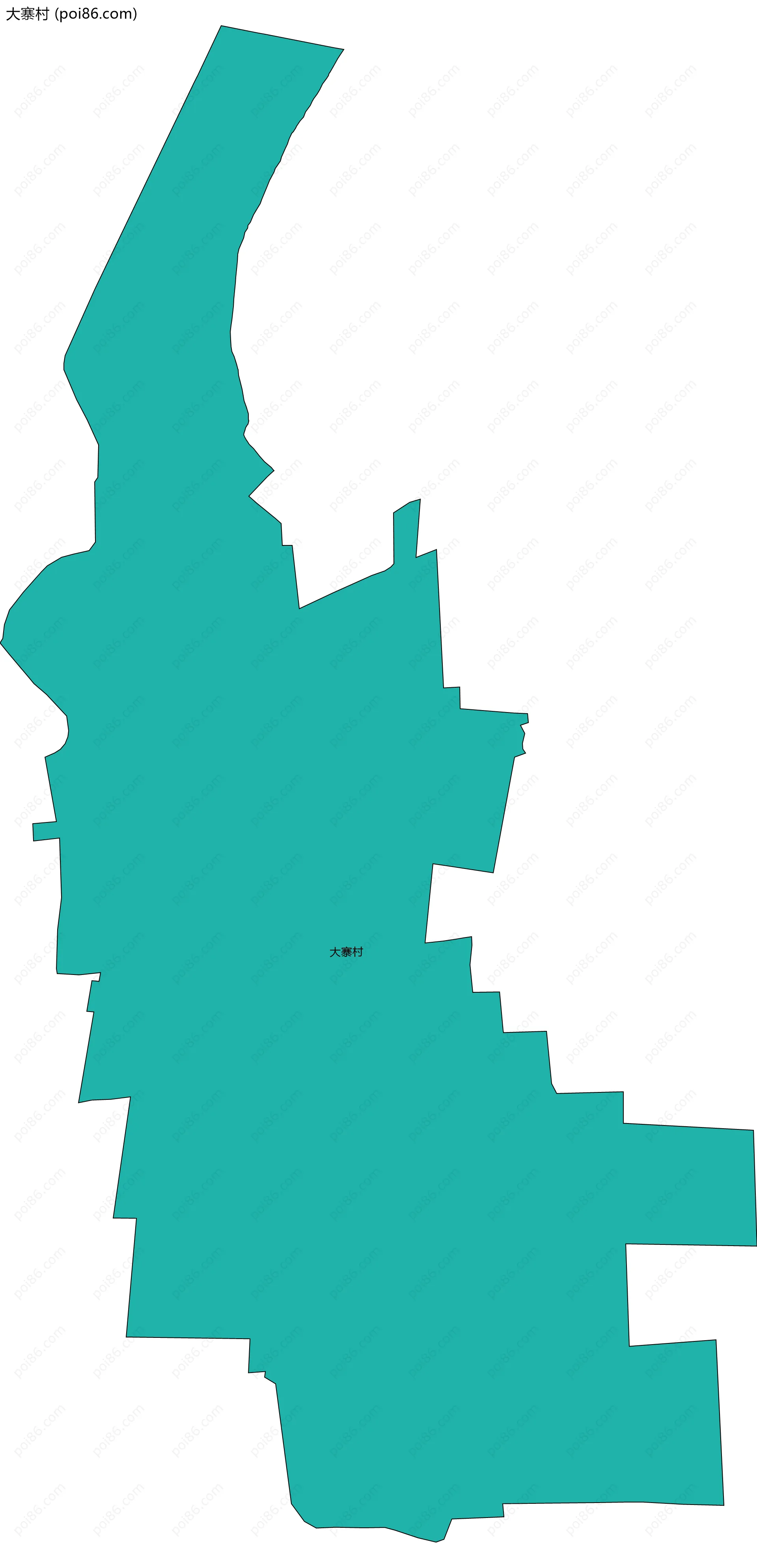 大寨村边界地图