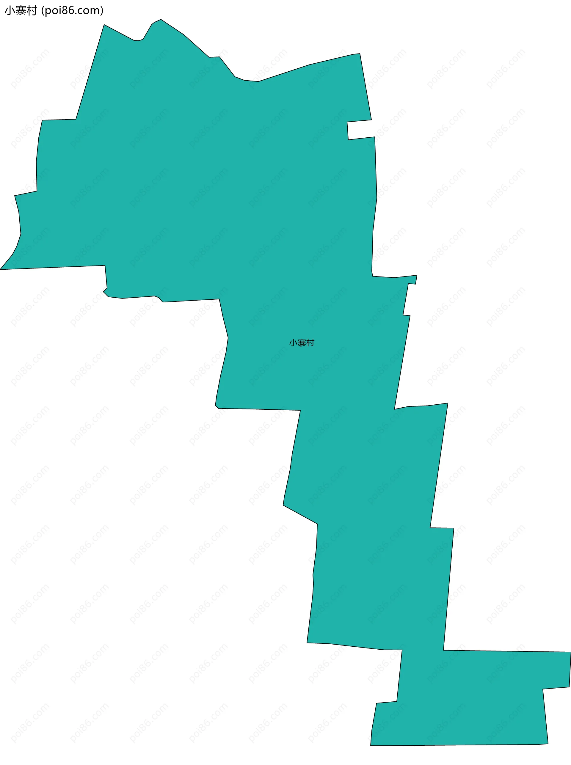 小寨村边界地图