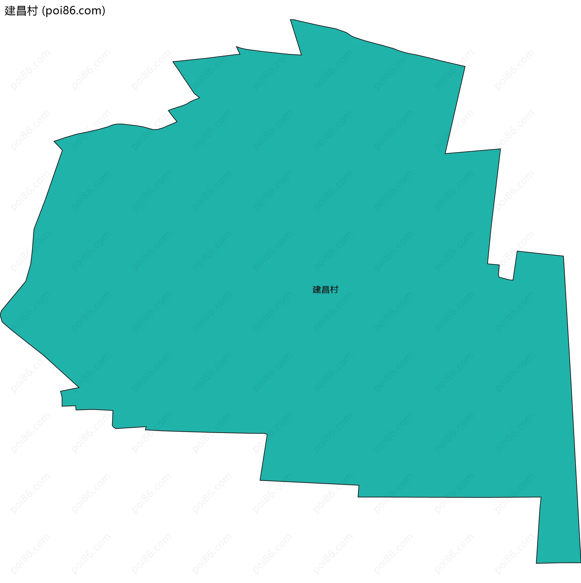 建昌村边界地图