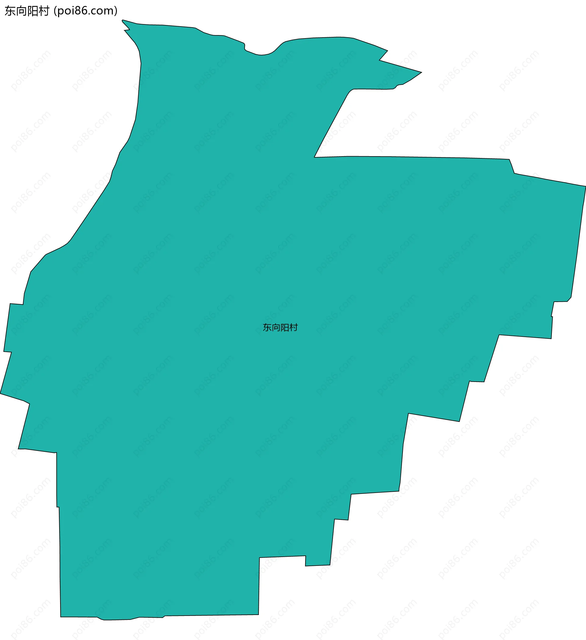 东向阳村边界地图