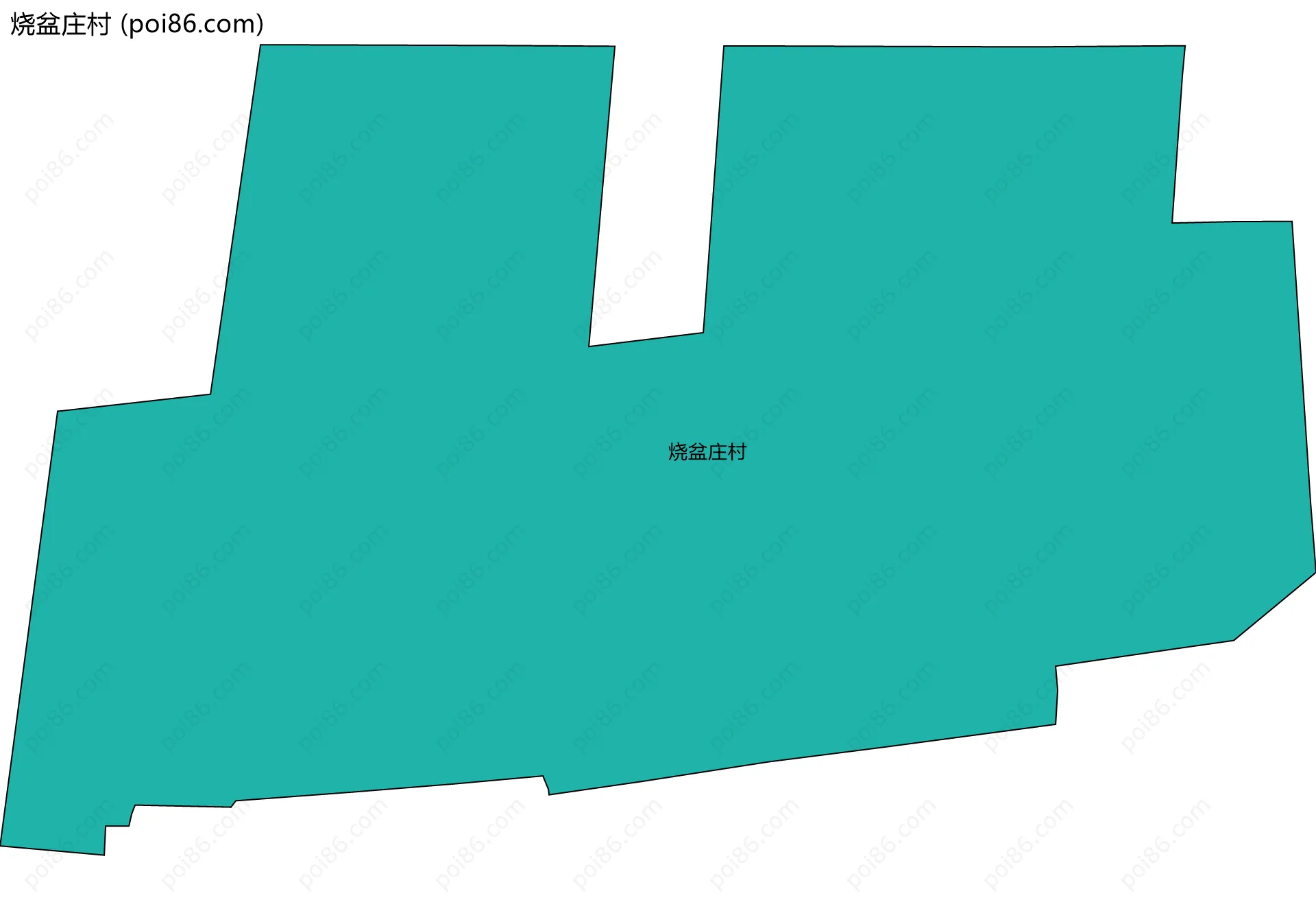 烧盆庄村边界地图