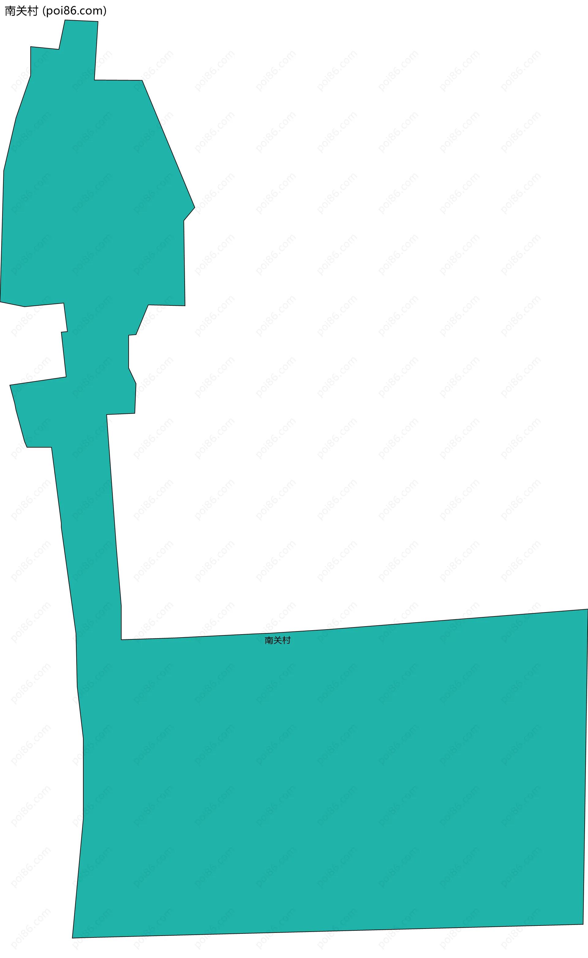 南关村边界地图