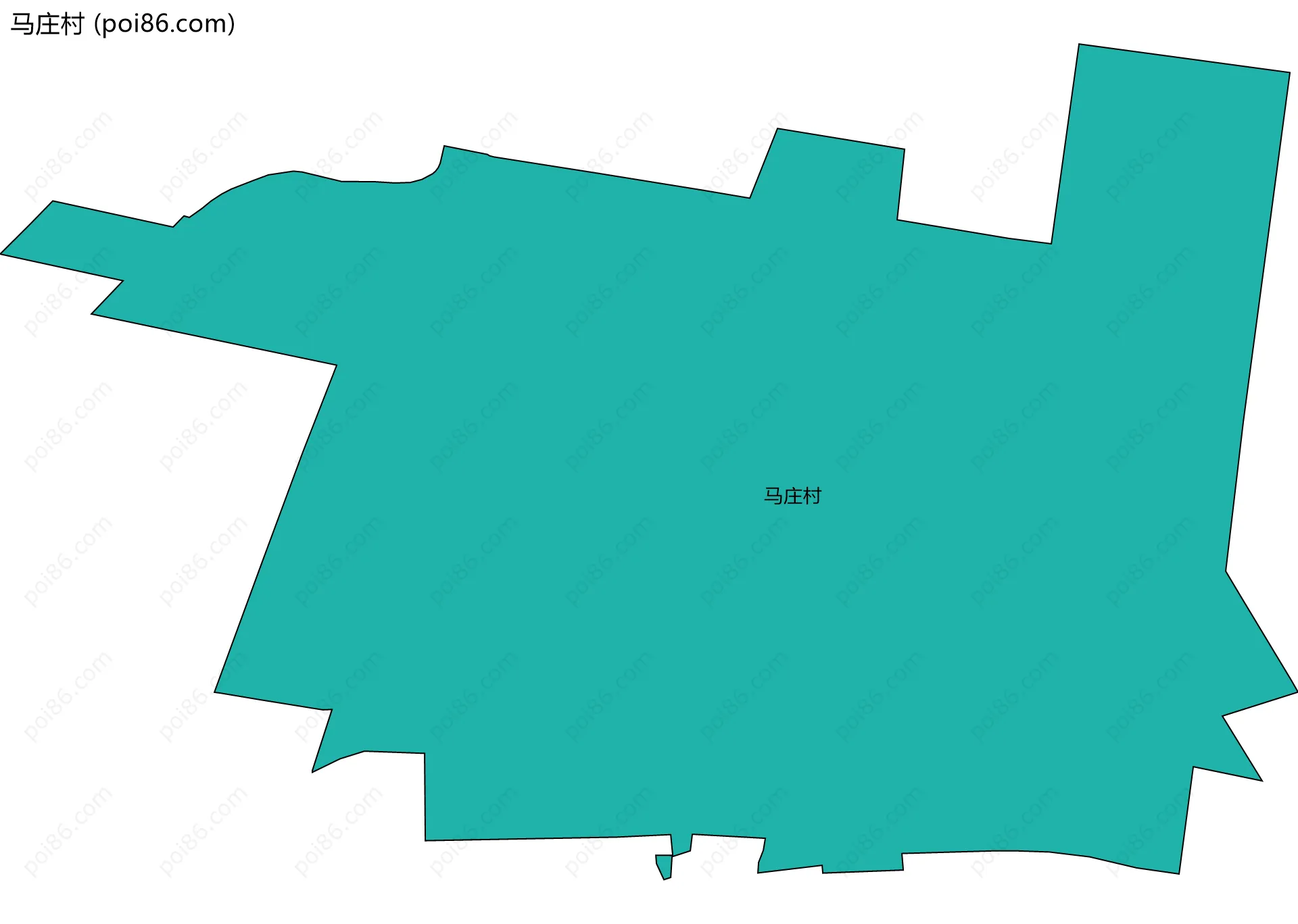 马庄村边界地图