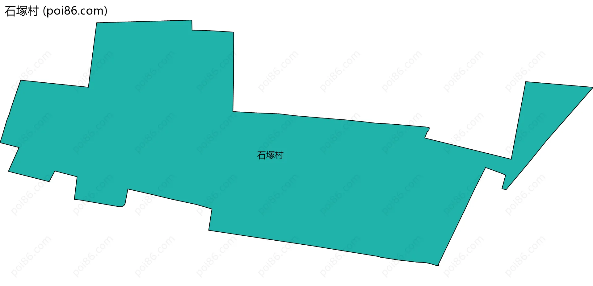 石塚村边界地图