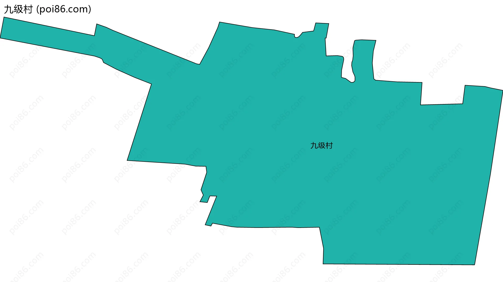 九级村边界地图