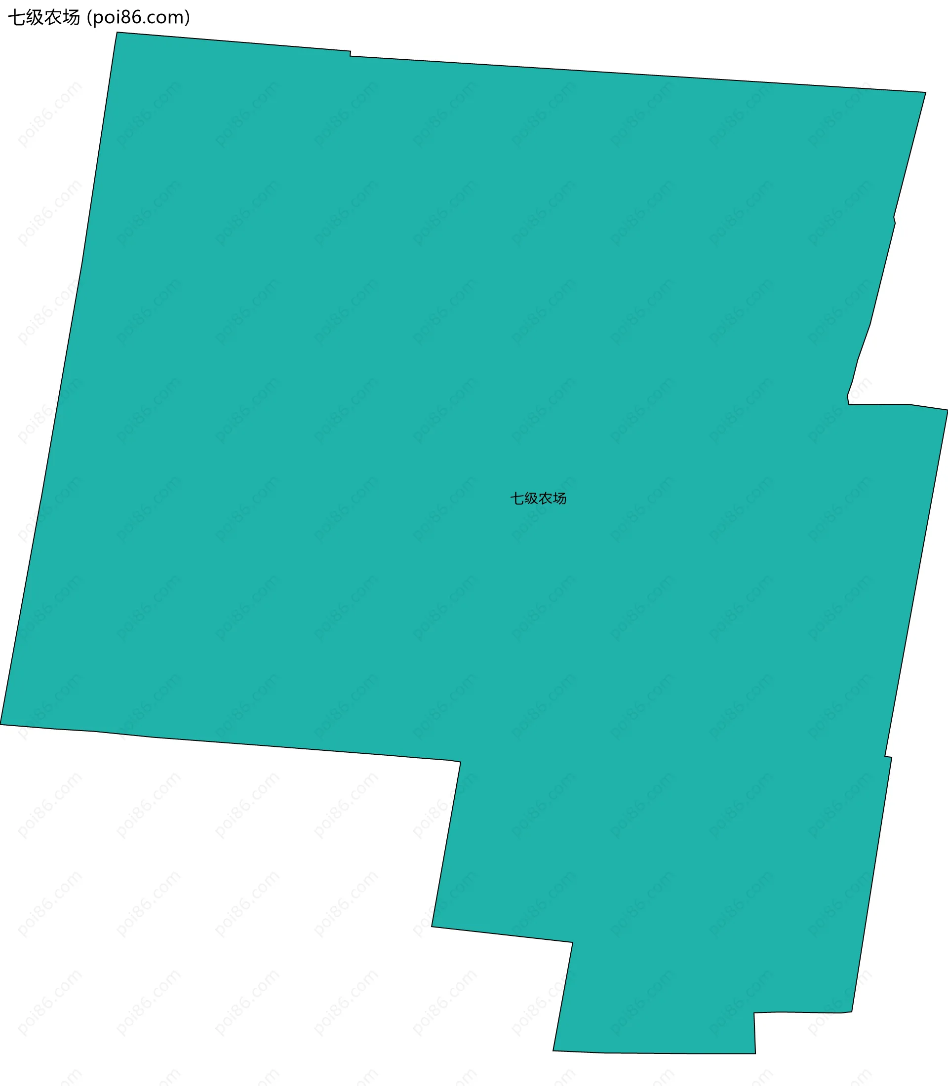 七级农场边界地图