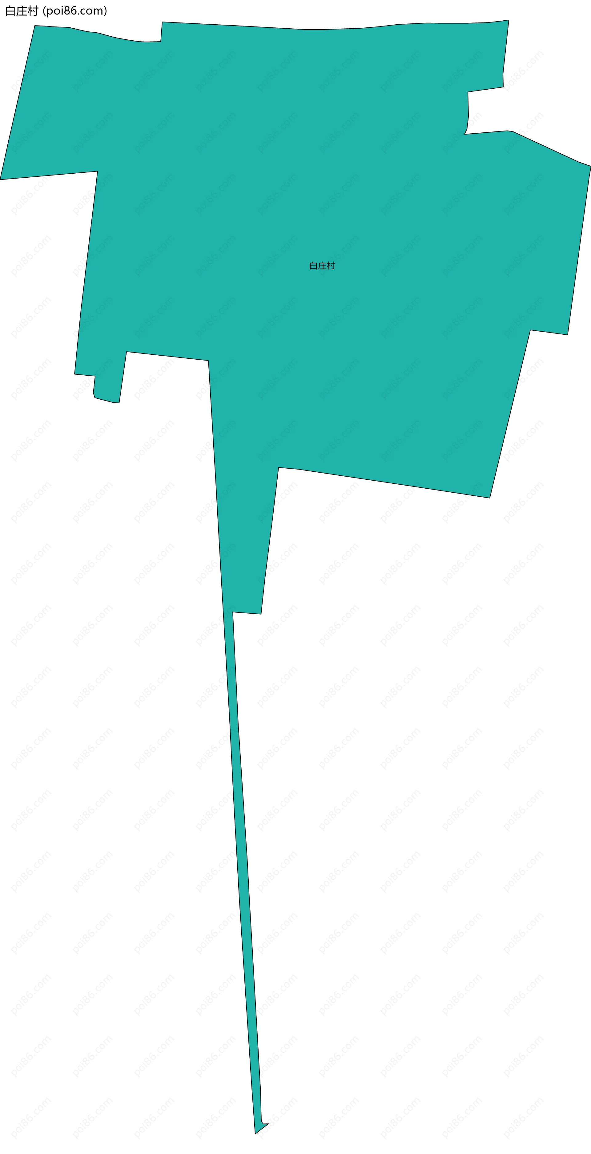 白庄村边界地图