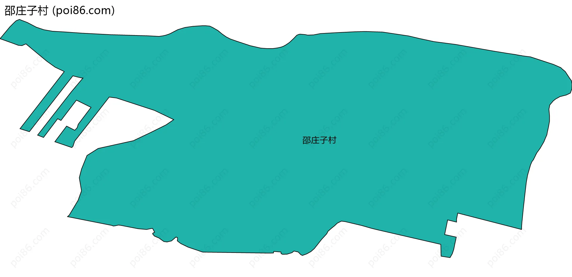 邵庄子村边界地图