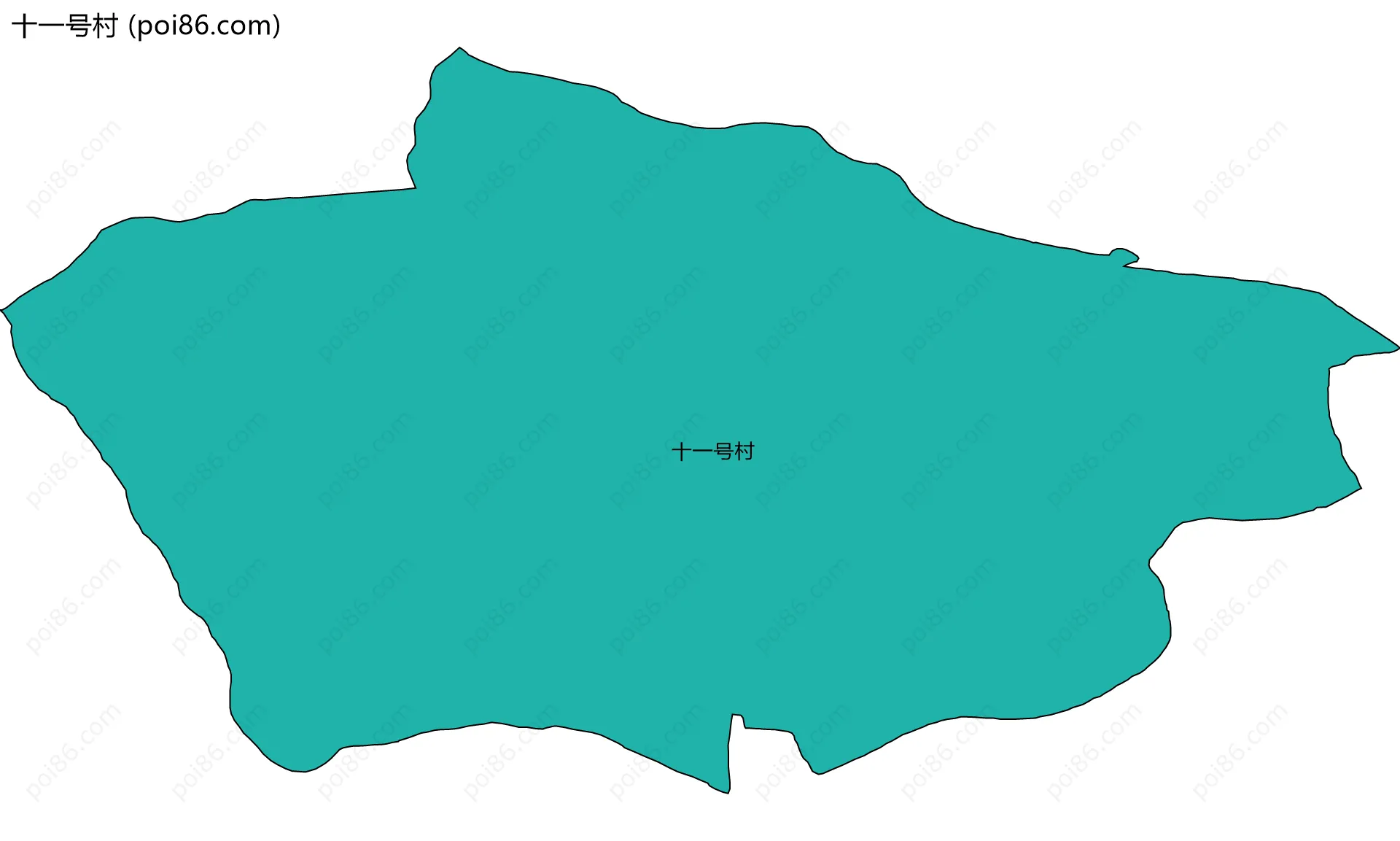 十一号村边界地图