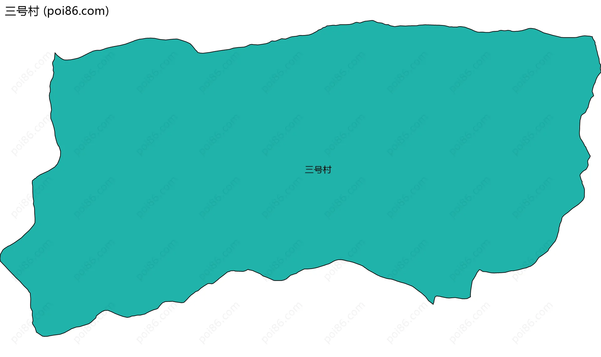 三号村边界地图