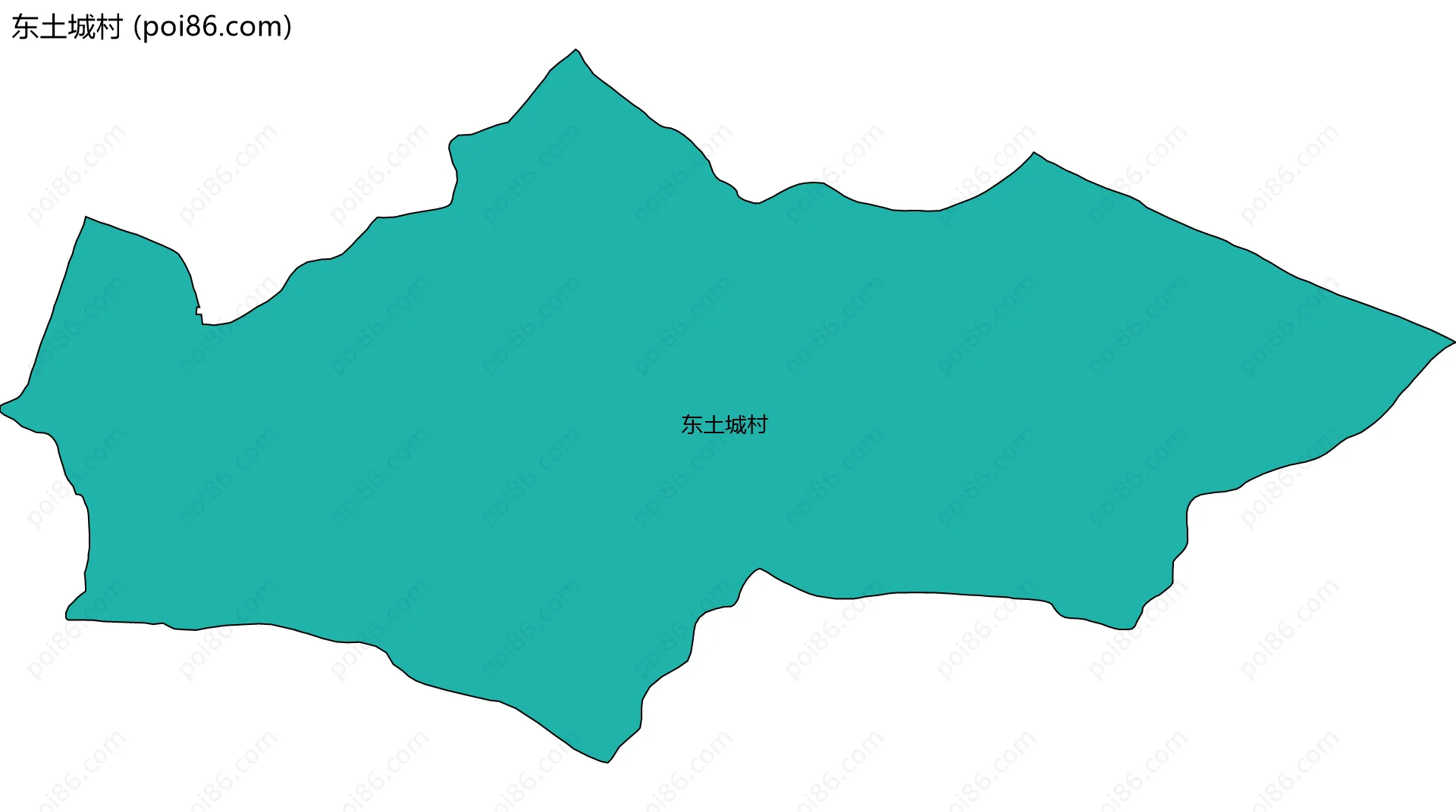 东土城村边界地图